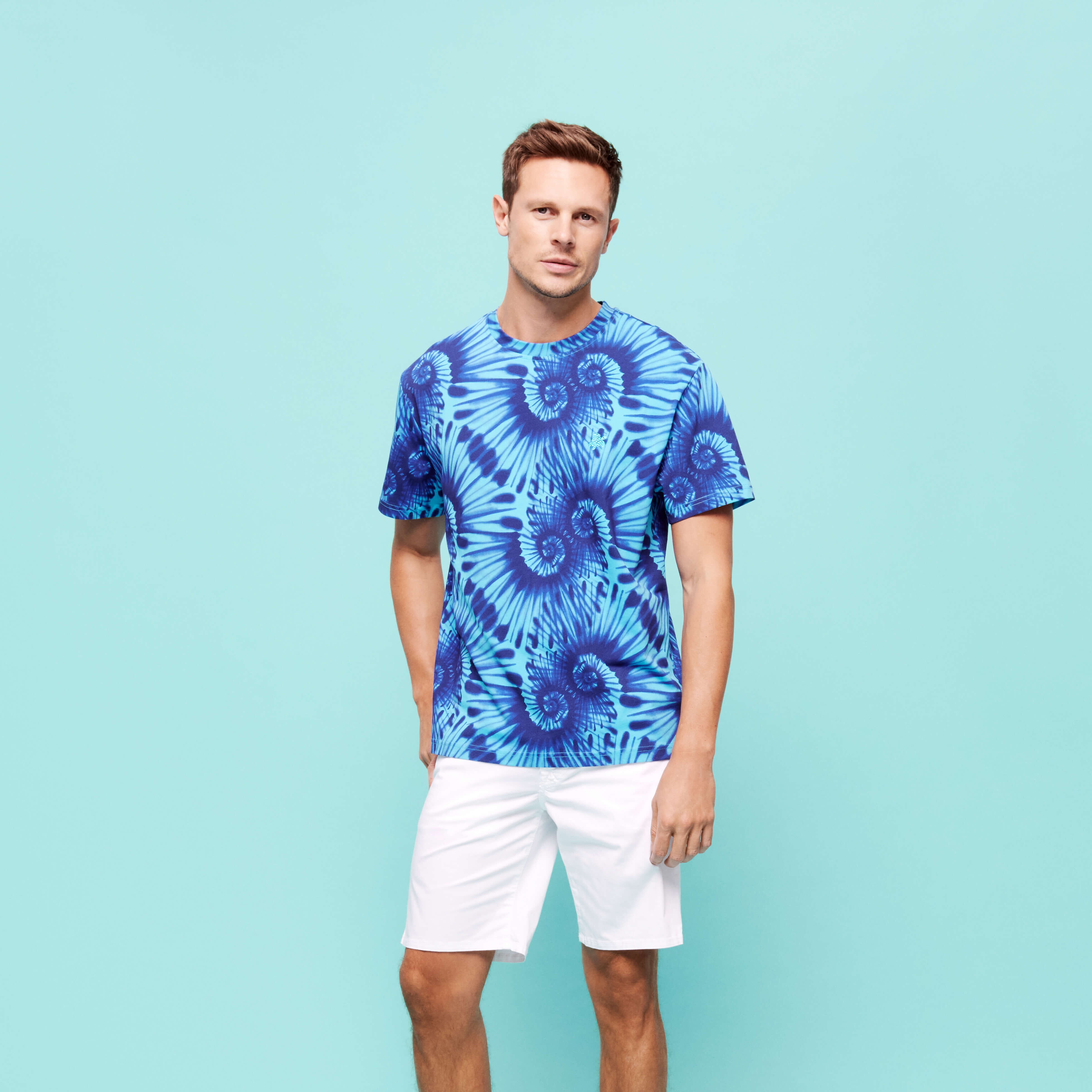Boys Cotton T-Shirt Tie & Dye Turtles Print - 3