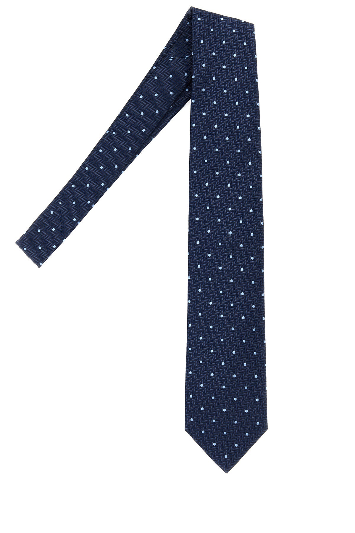 Embroidered silk tie - 2