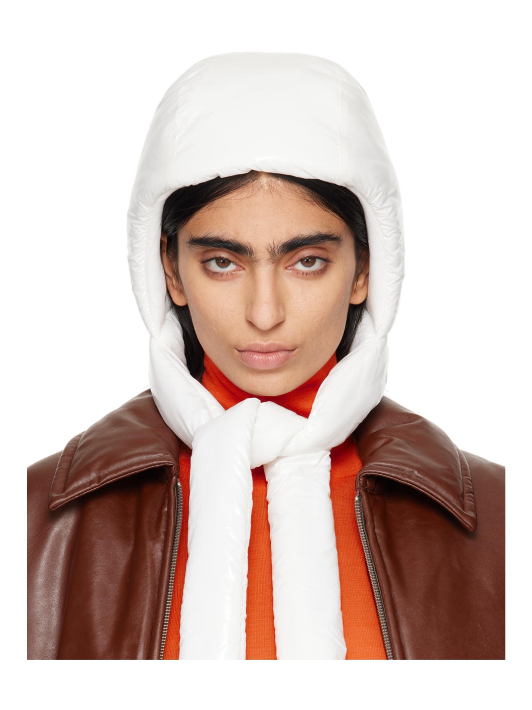White Puffer Bonnet - 1