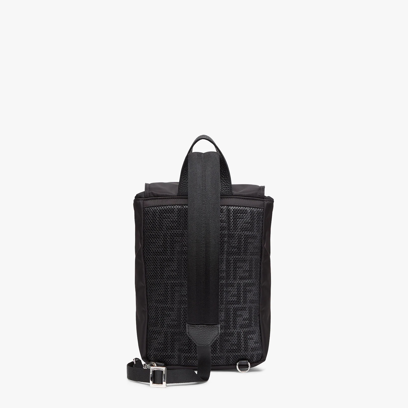 Black nylon backpack - 3