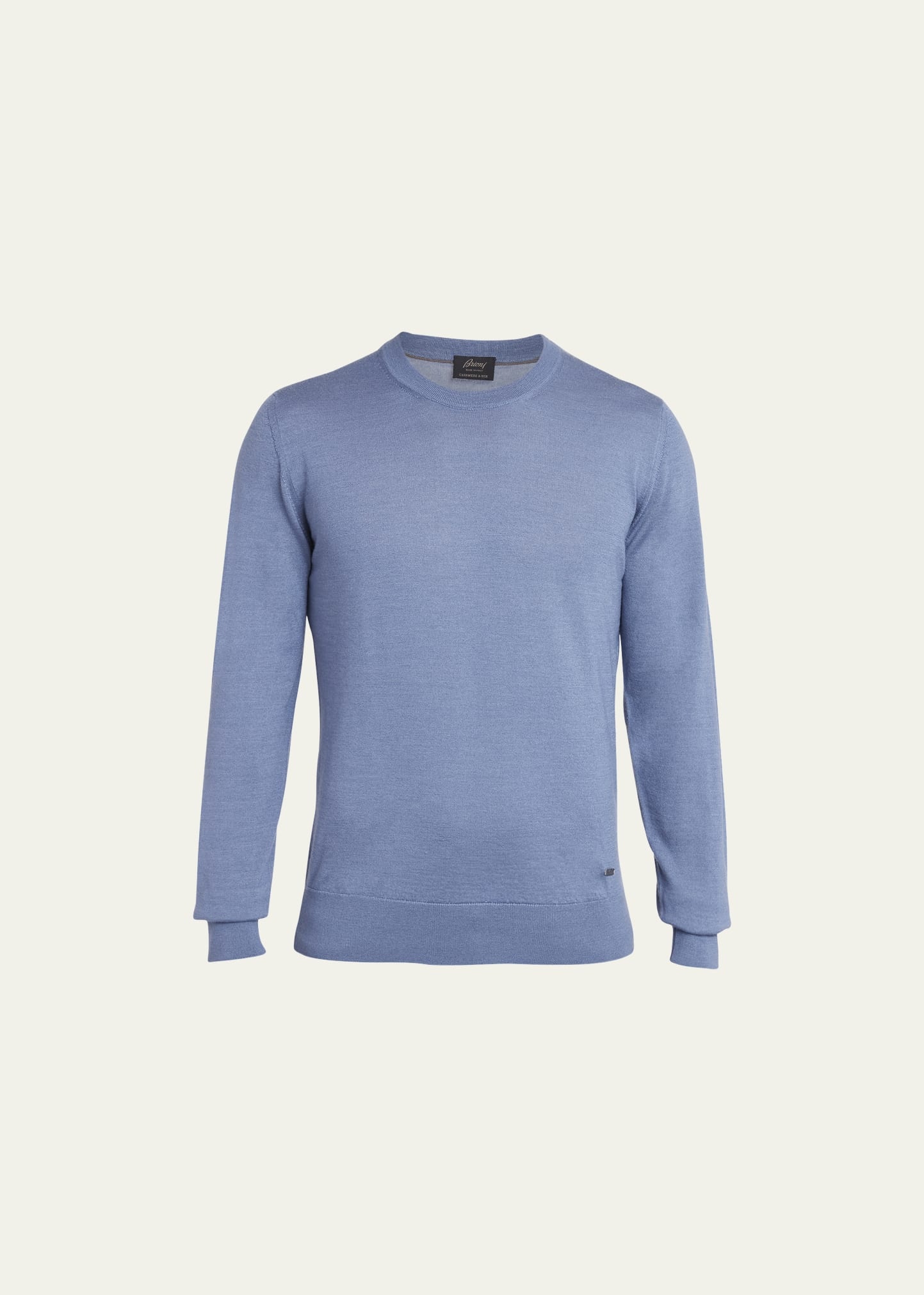 Men's Cashmere-Silk Crewneck Sweater - 1