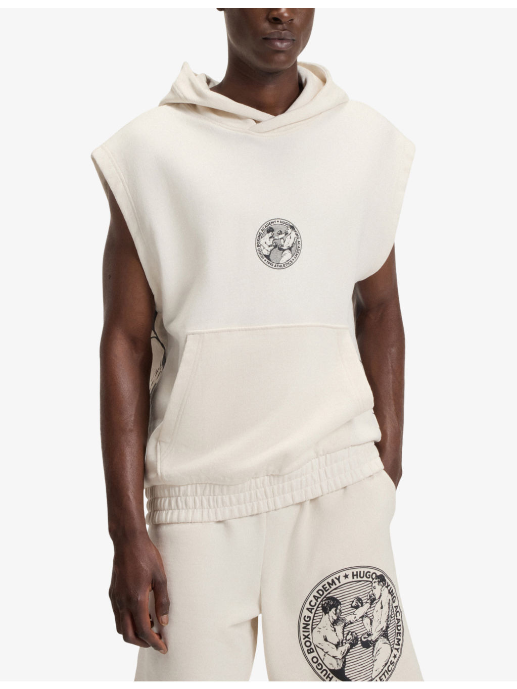 Logo-Print Relaxed-Fit Sleeveless Sweatshirt - 4