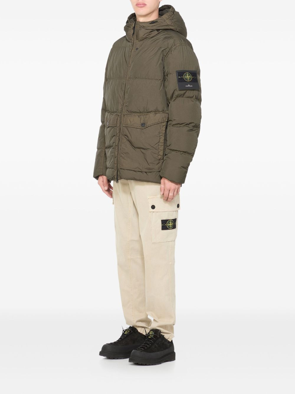 hooded padded jacket - 2