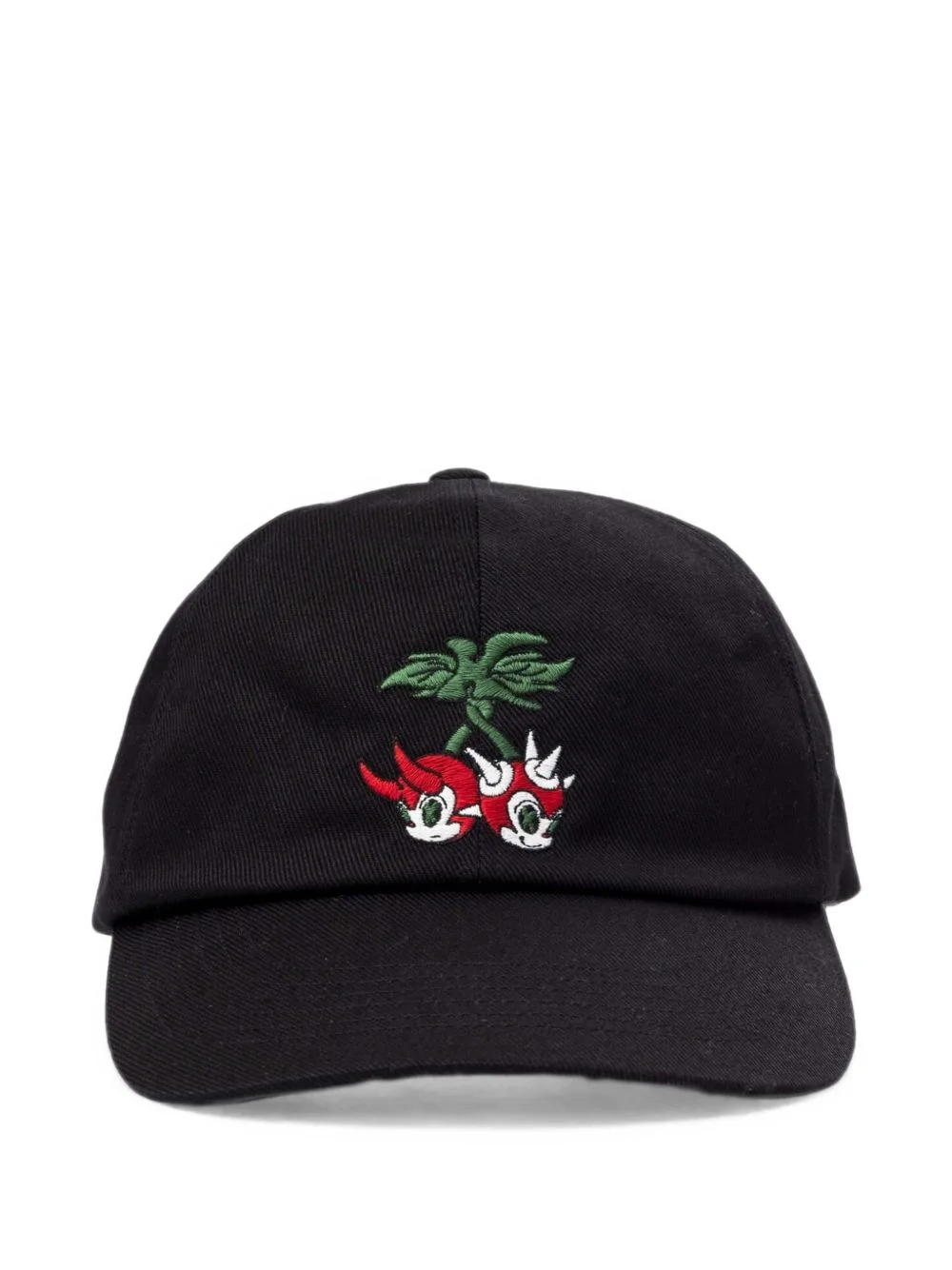 CA4LA Bakeneko cherry-embroidered cap - 1