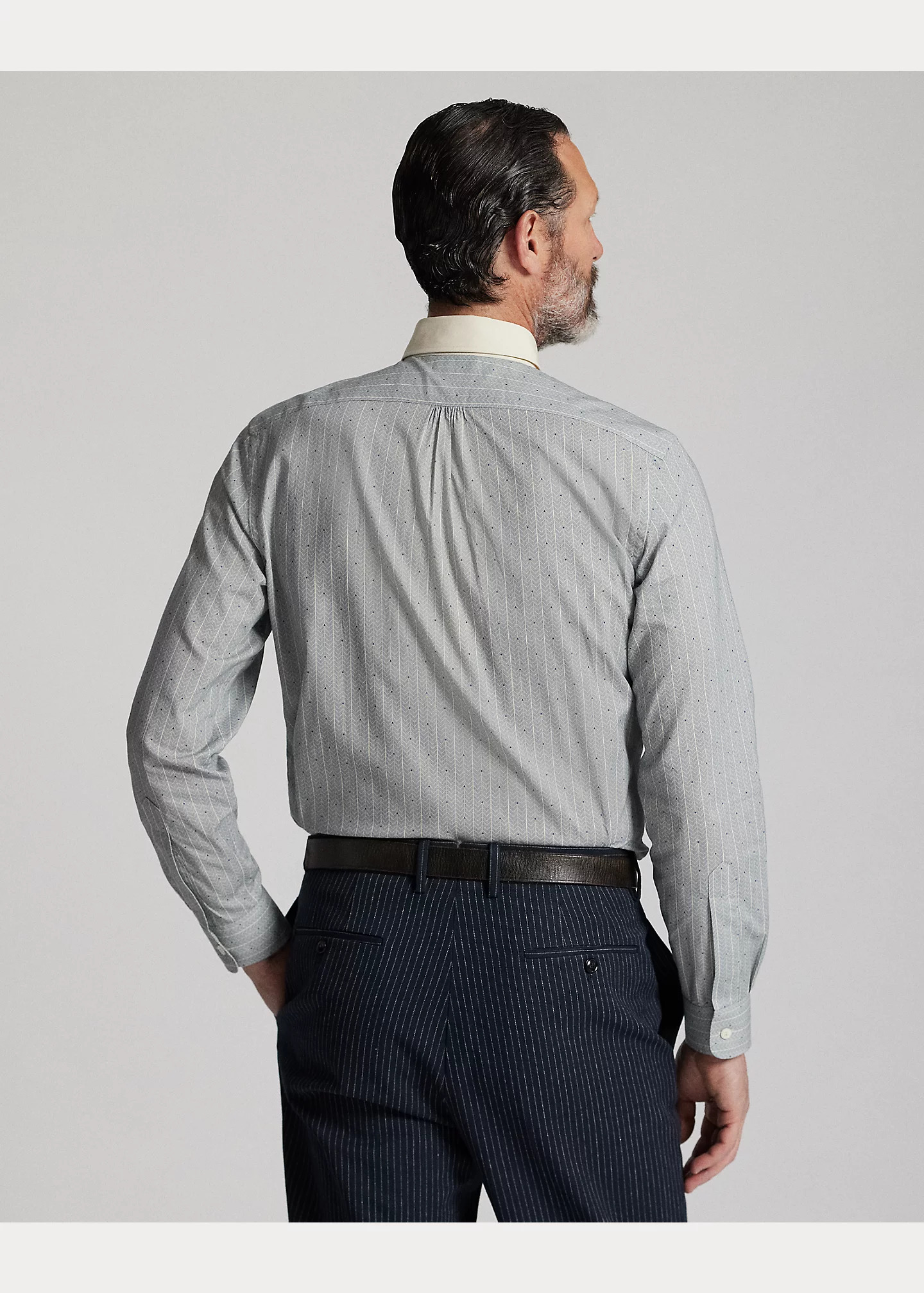 Slim Fit Print Woven Shirt - 4