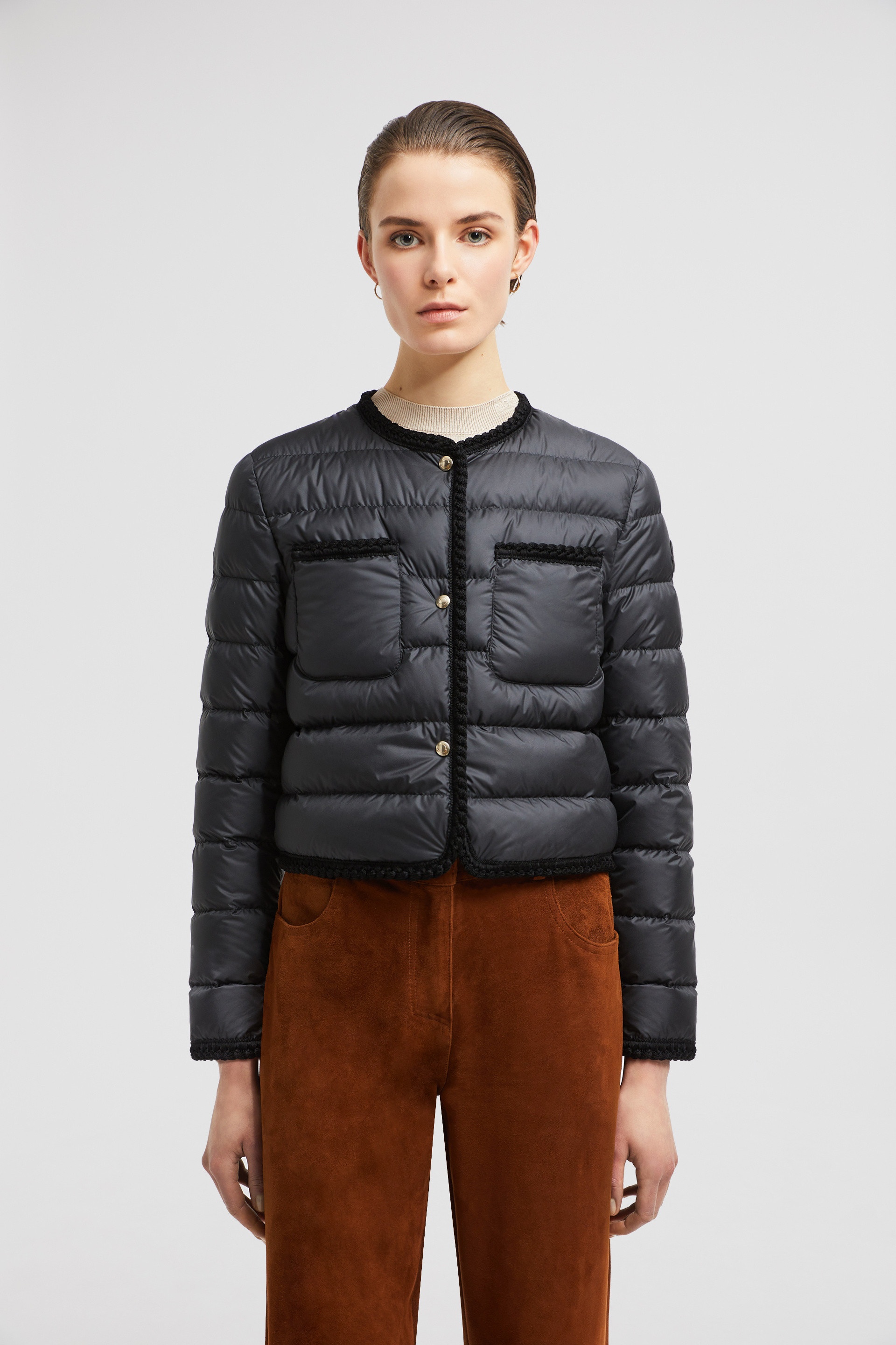 Gencay Braided Trim Short Down Jacket - 3