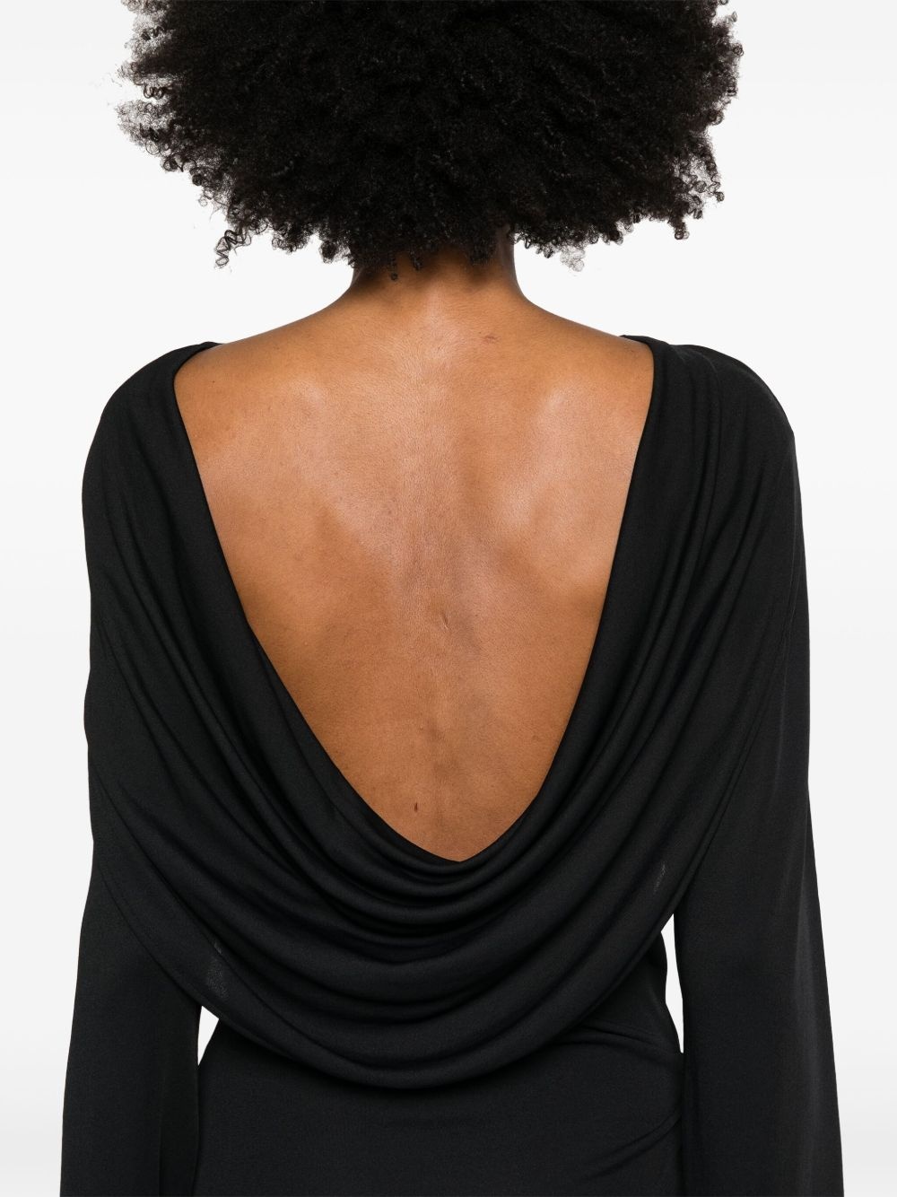 draped mini dress - 5