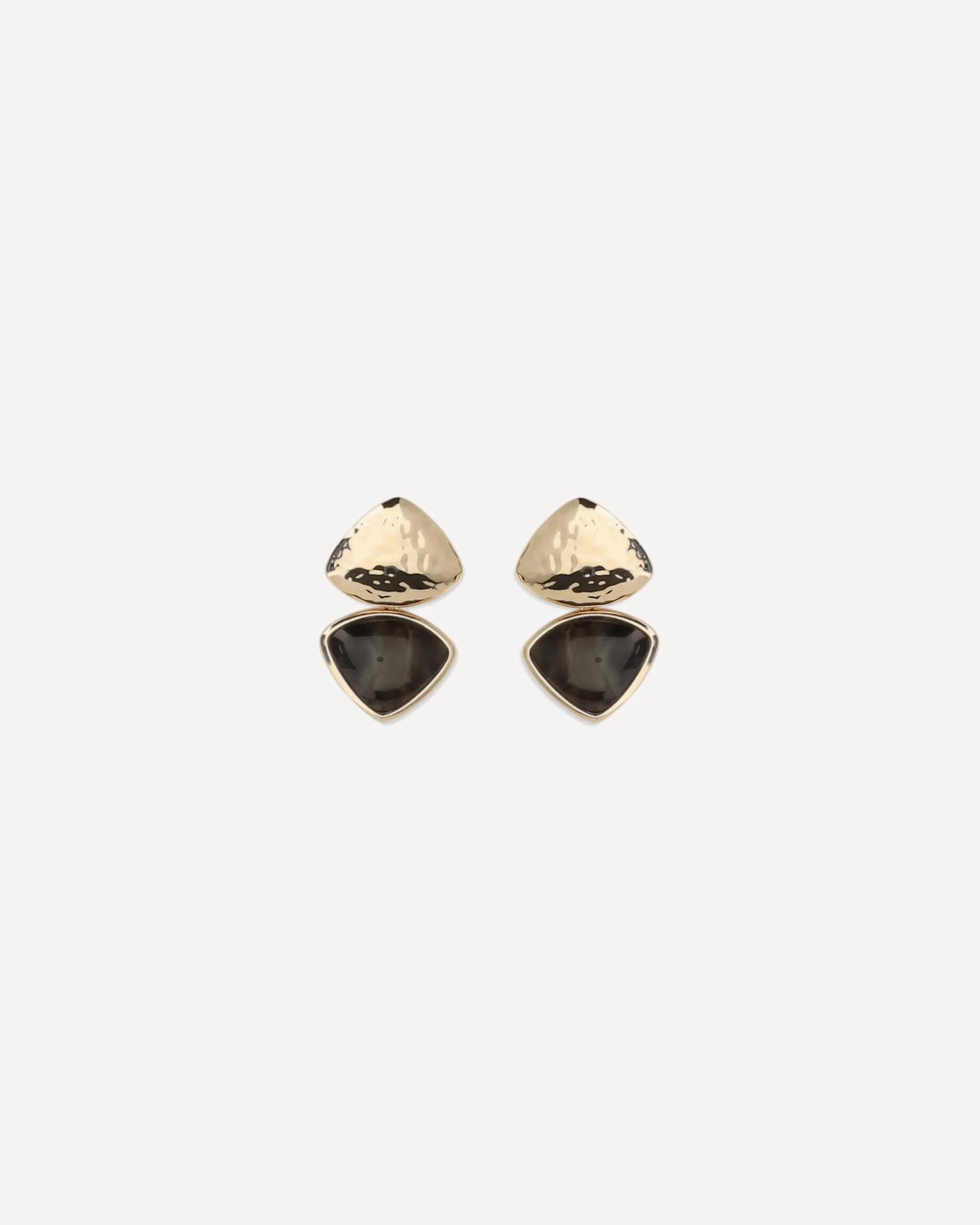 Two-tone speckled enamel Earrings - 1