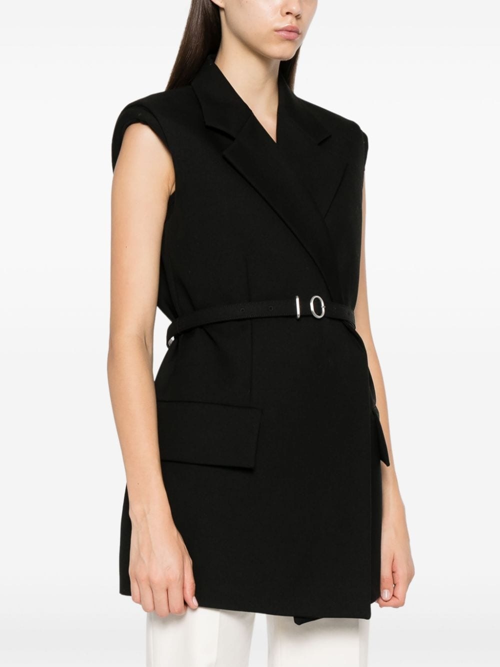 wool sleeveless coat - 3