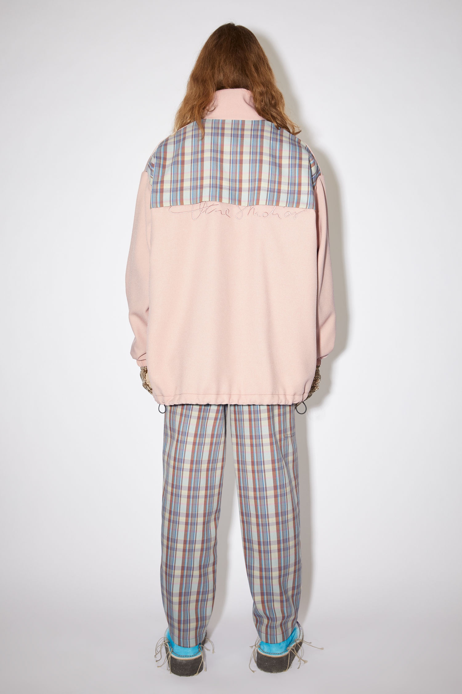 Checked twill jacket - Blossom pink/lilac - 3