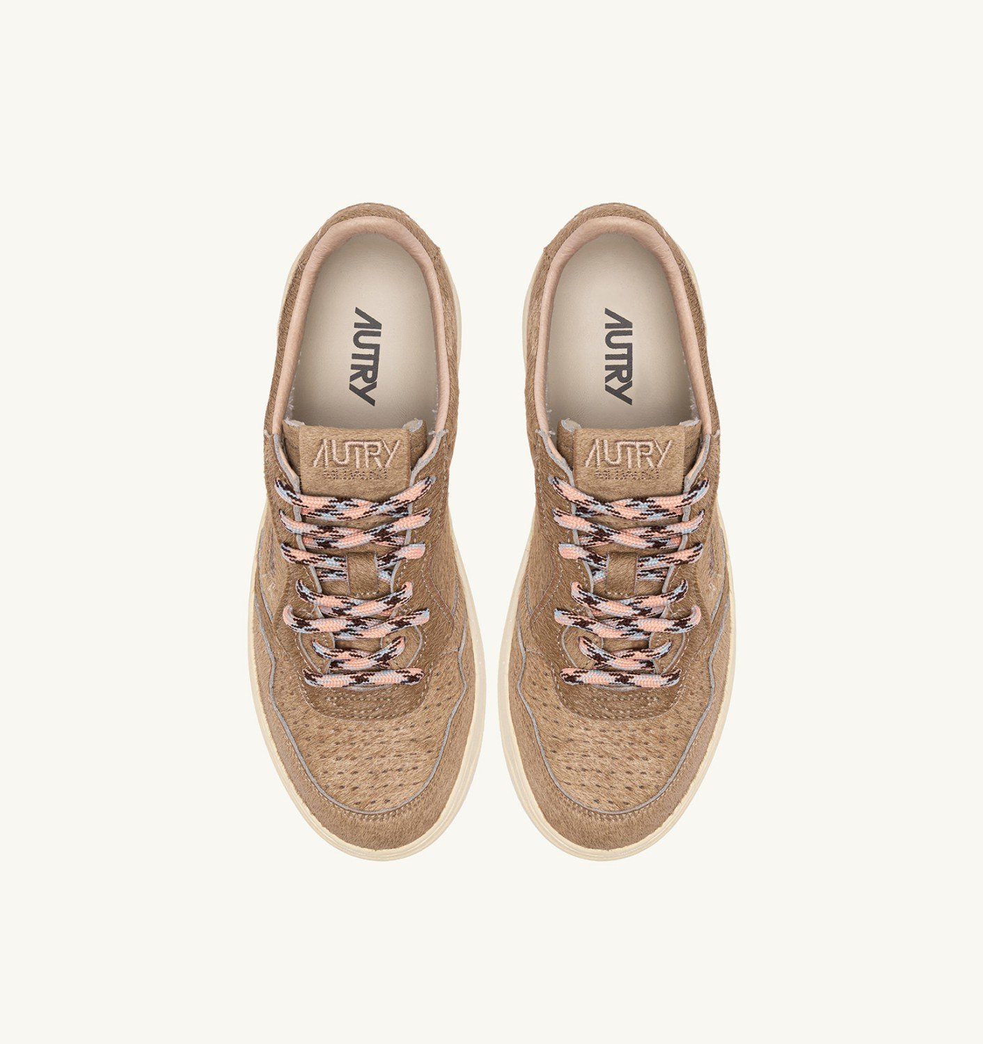 MEDALIST LOW SNEAKERS IN BEIGE PONY HAIR EFFECT - 6