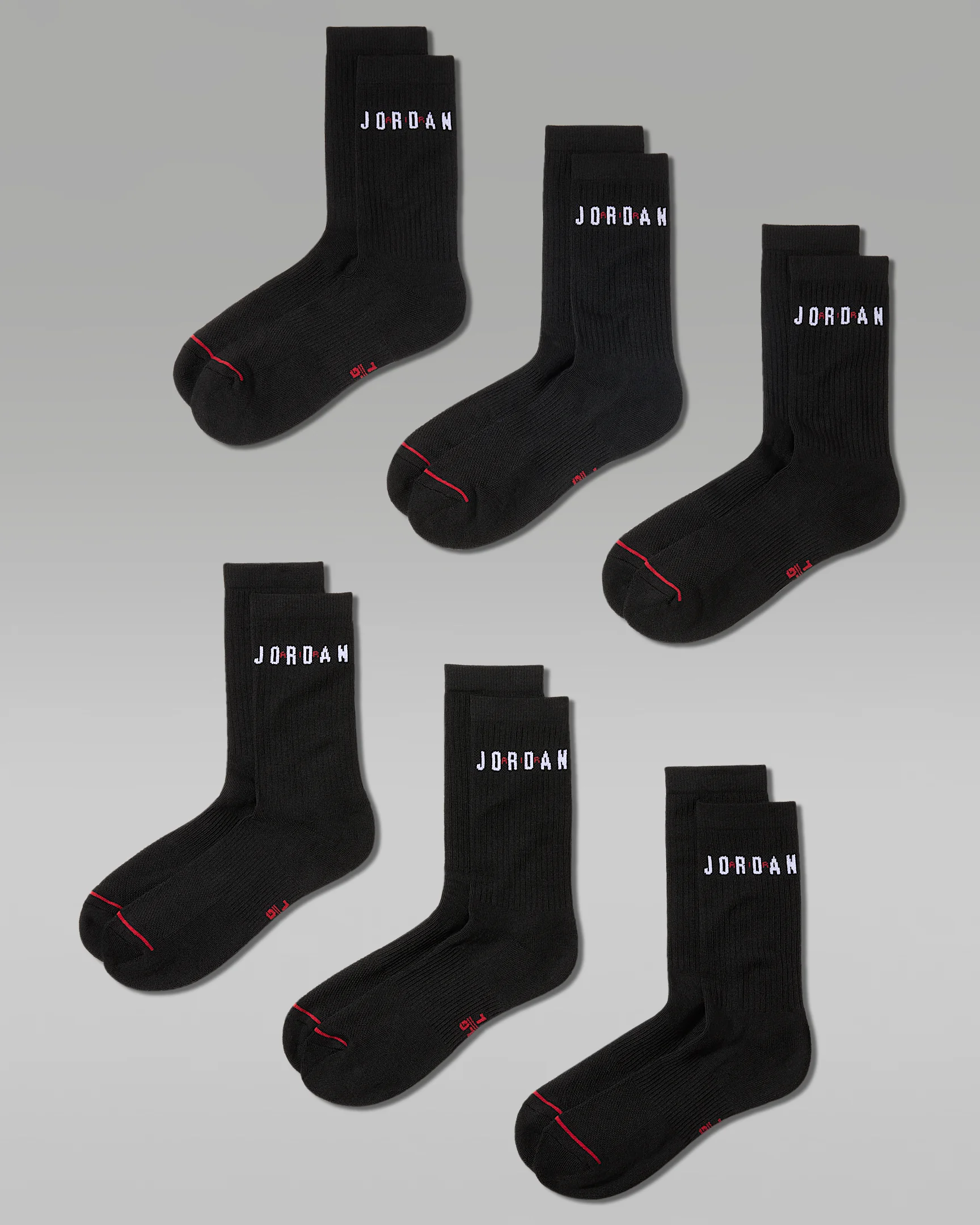 Jordan Everyday Crew Socks (6 Pairs) - 1