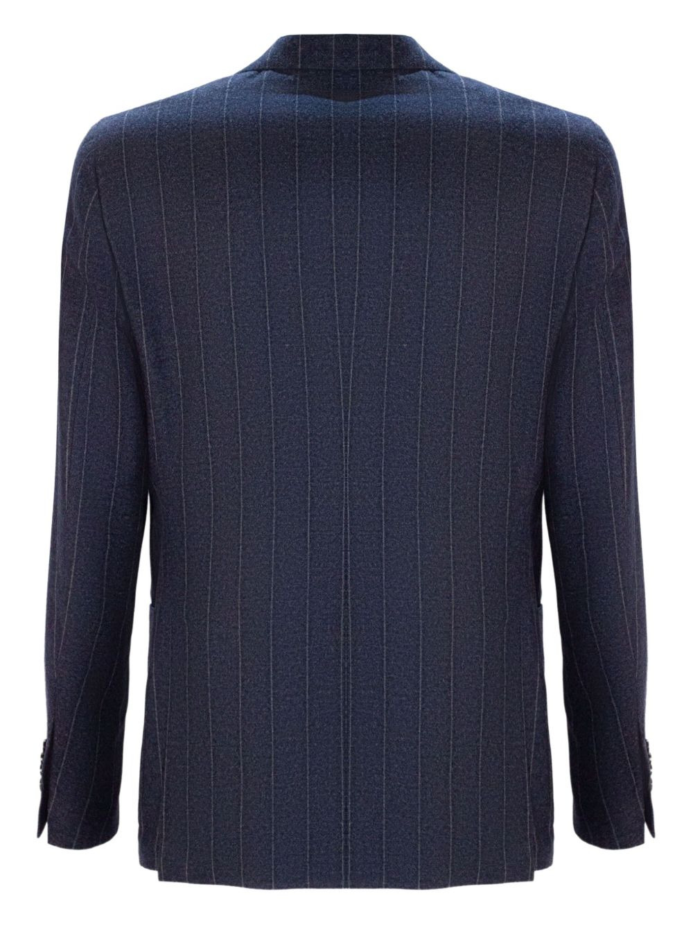 pinstripe lapel blazer - 2