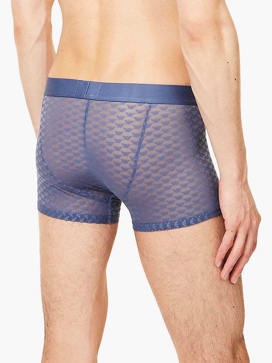 Monogram Mid-Rise Stretch-Woven Trunks - 3
