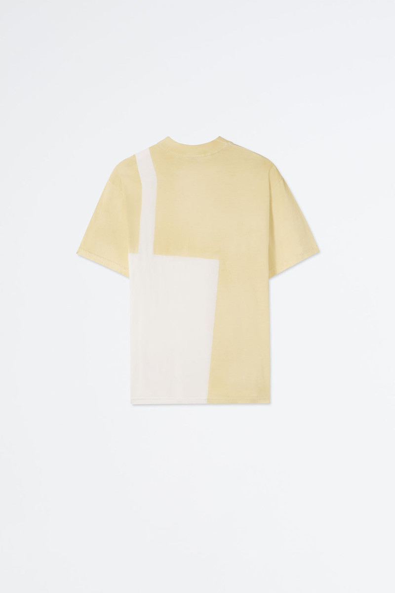 HAND SPRAYED LIGHT YELLOW T-SHIRT 9