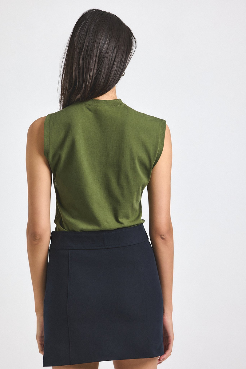 DEREK LAM 10 CROSBY NIA ASSYMMETRIC EMBELLISHED TWIST TEE outlook