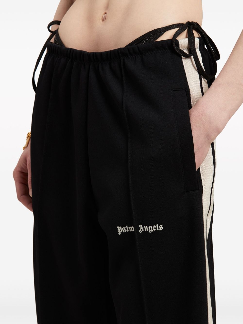 side-stripe track pants - 6