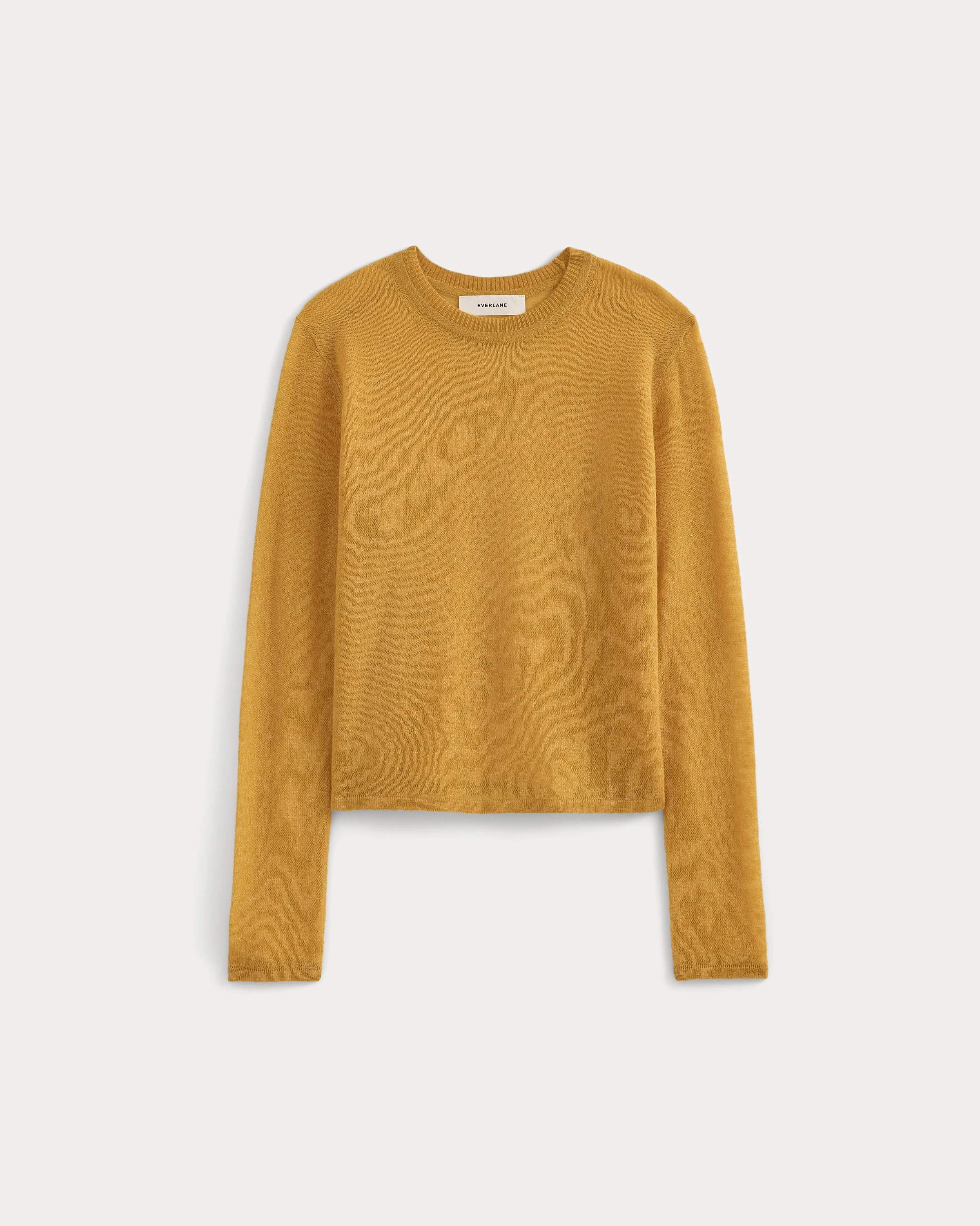 AIR ALPACA LONG-SLEEVE SLIM CREW - 1