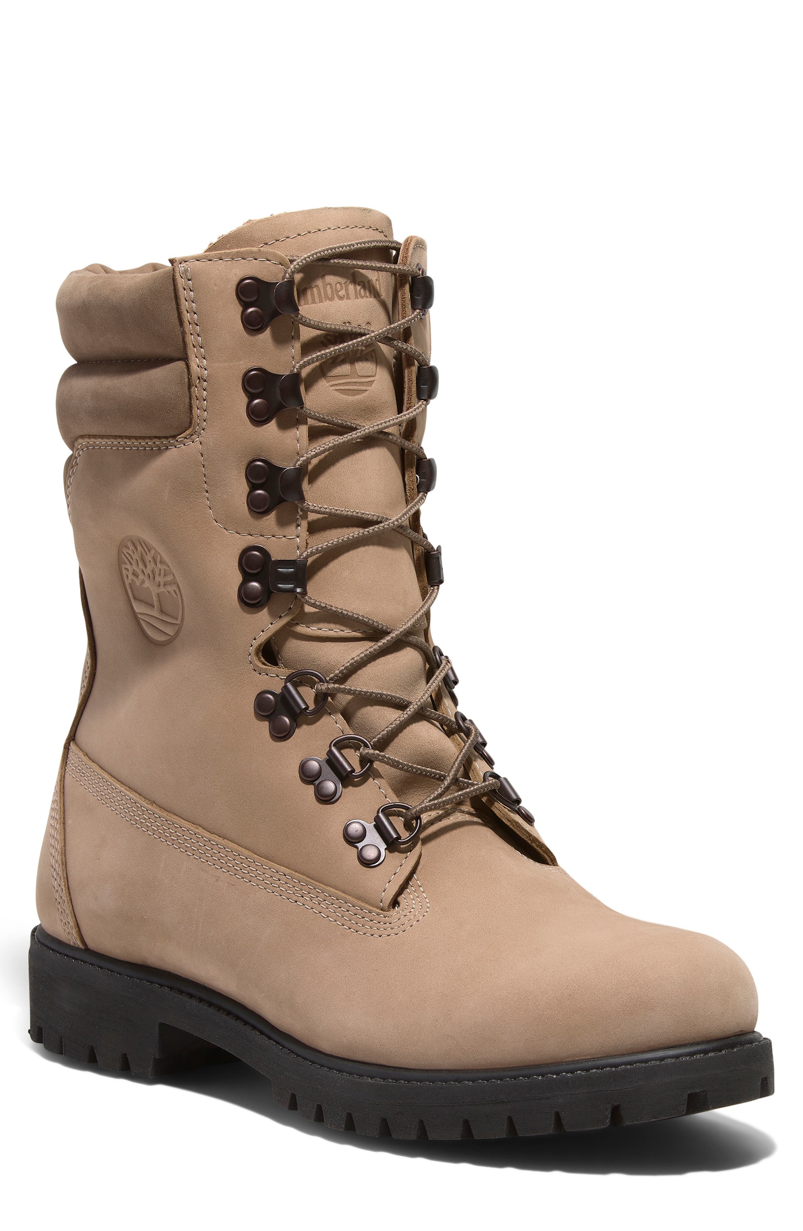 Timberland Premium Waterproof PrimaLoft® Insulated Super Boot in Medium Beige Nubuck at Nordstrom - 1