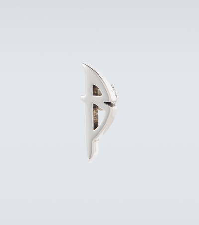 BALENCIAGA Typo logo earrings outlook