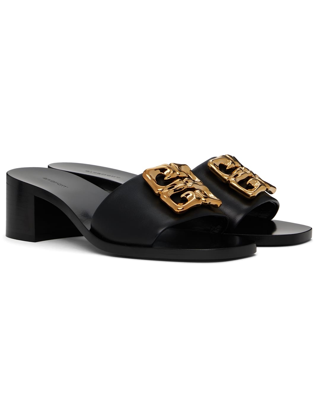 Black 4G Heeled Sandals - 4