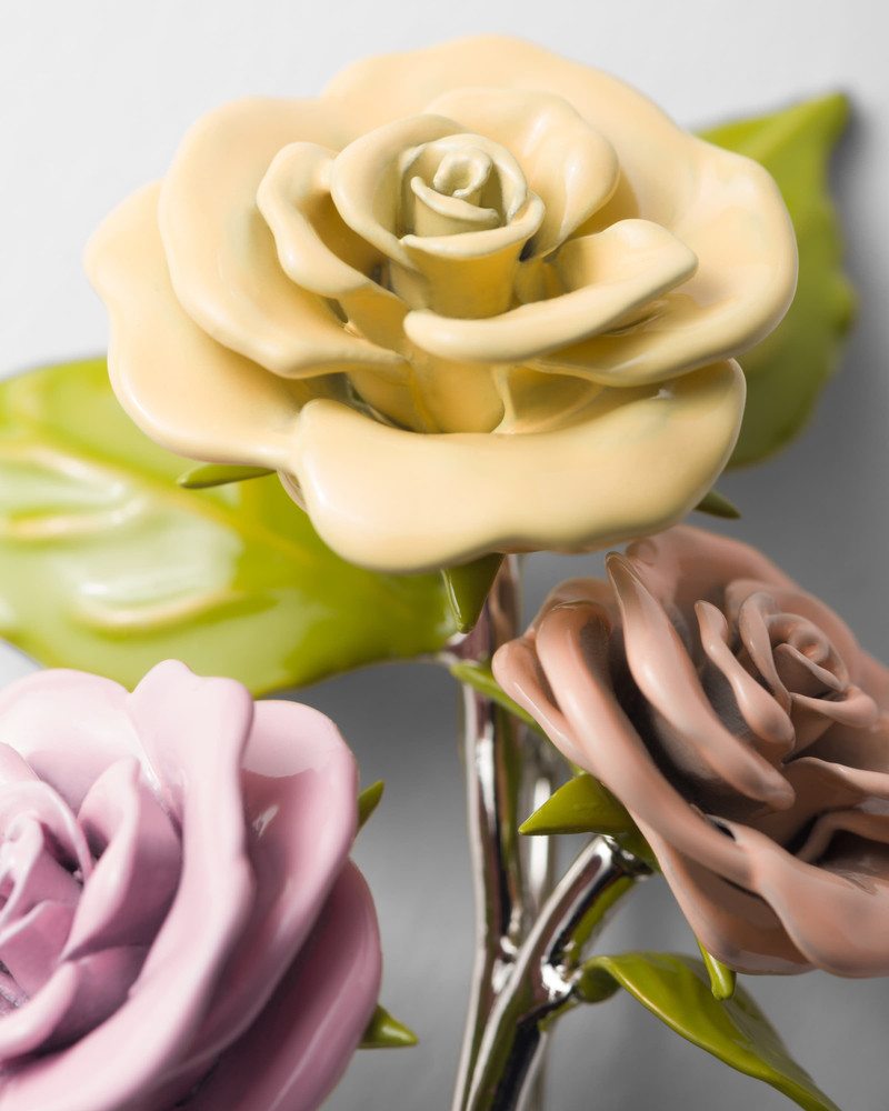 Prada Enameled metal brooch outlook