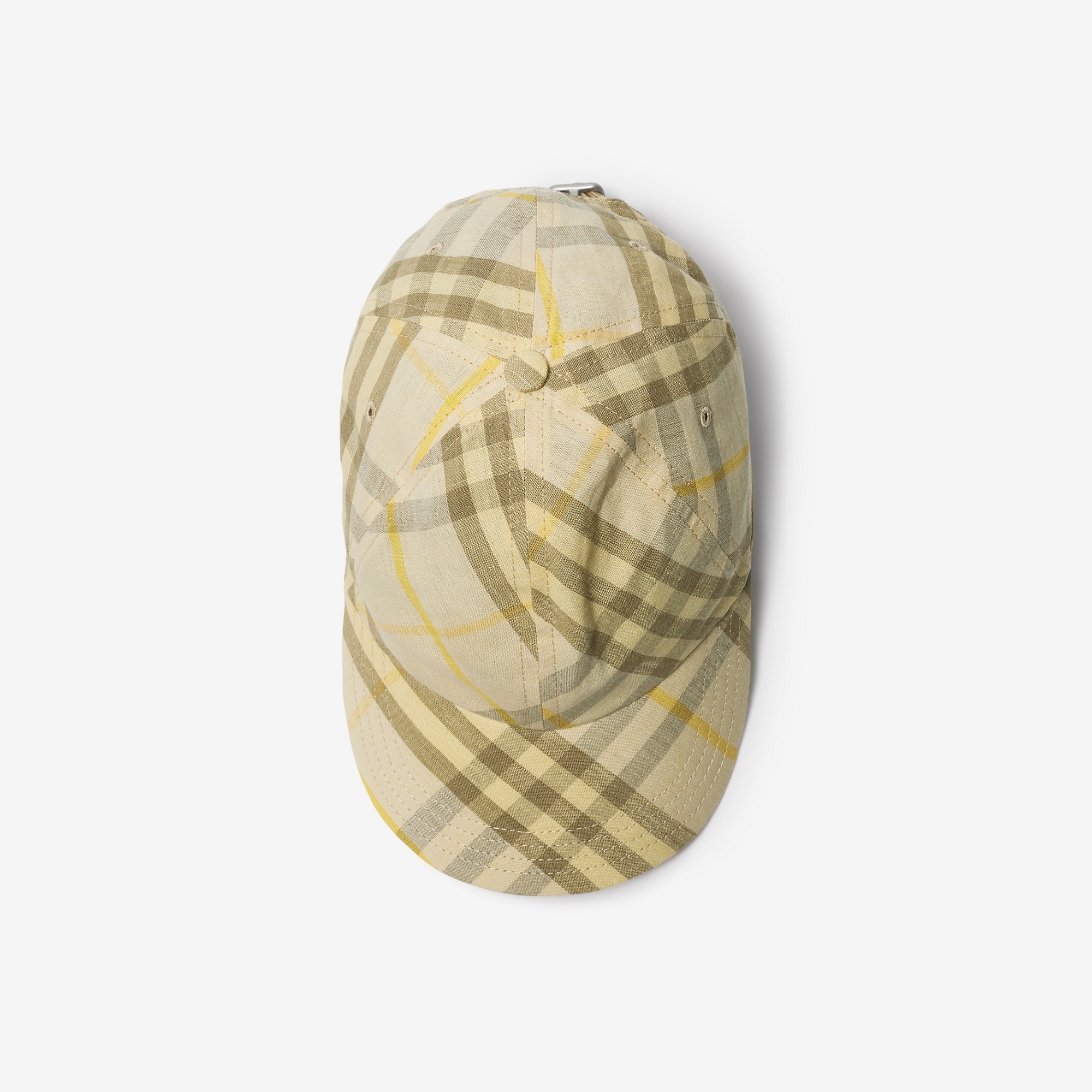 Check Linen Baseball Cap - 7