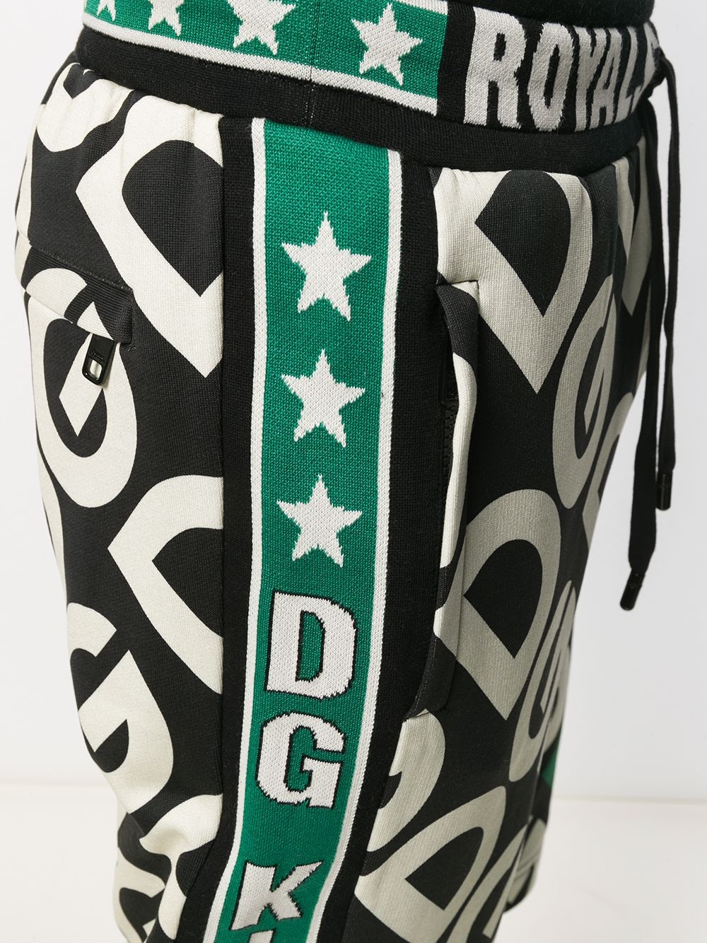 DG logo print track shorts - 5