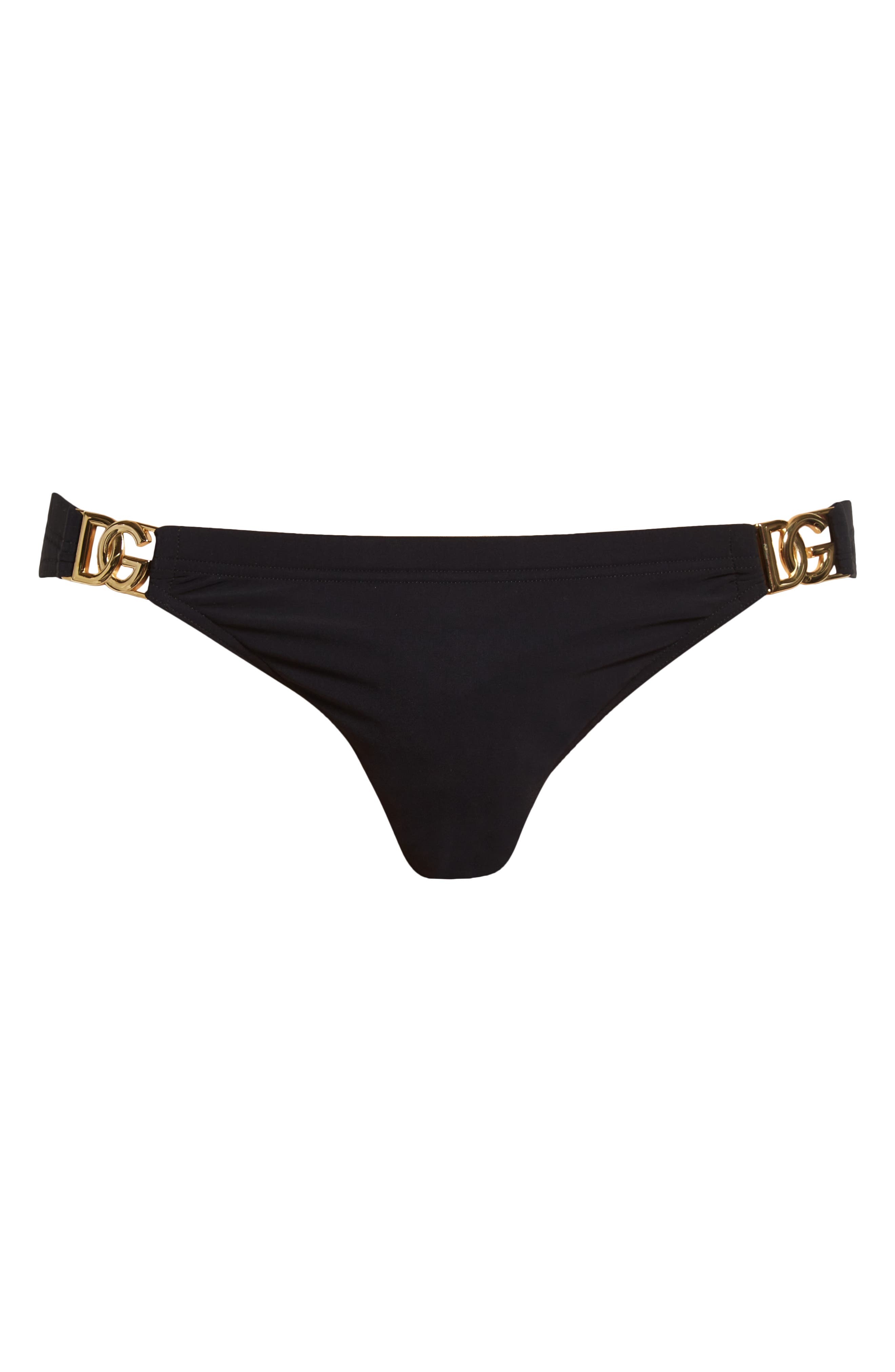 Dolce & Gabbana DC Logo Swim Briefs in Black at Nordstrom, Size 4 - 1