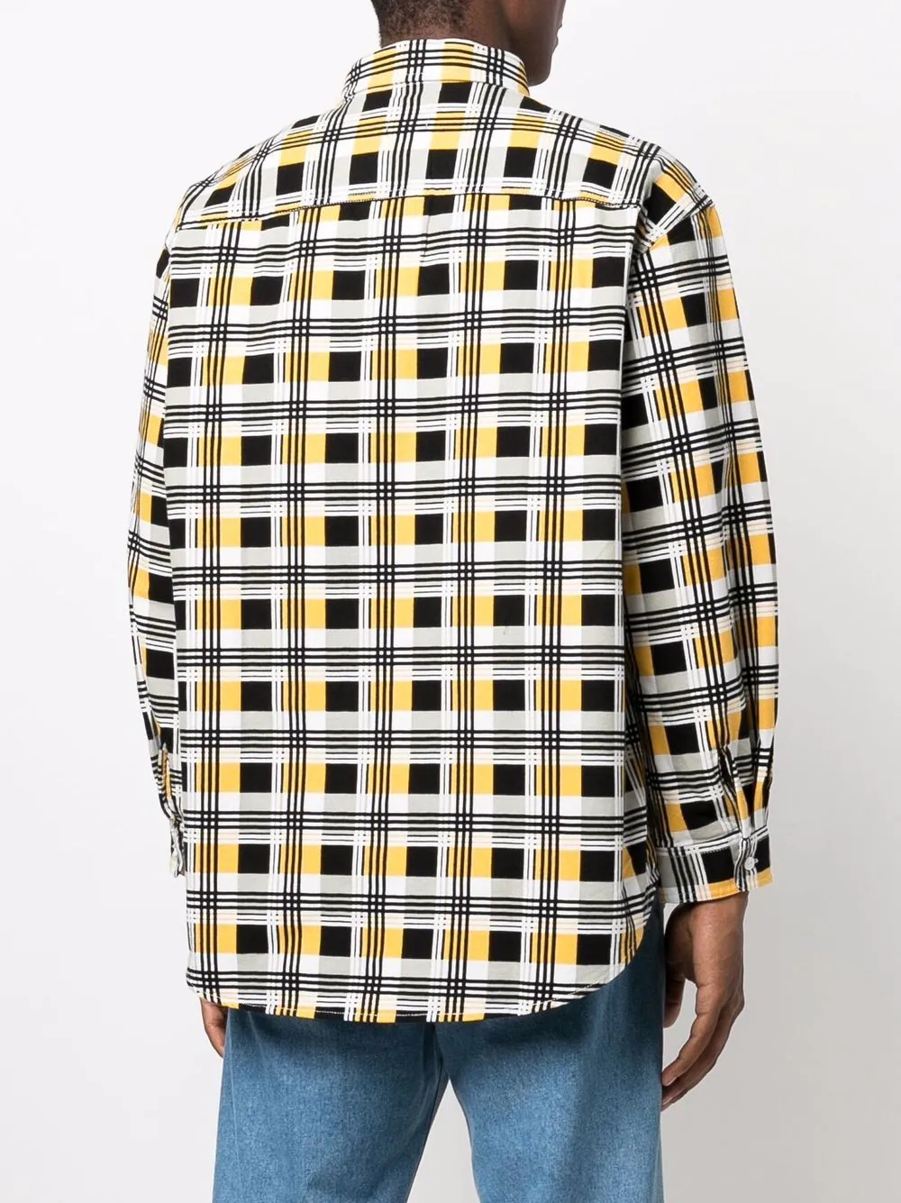 check-pattern longsleeved shirt - 4