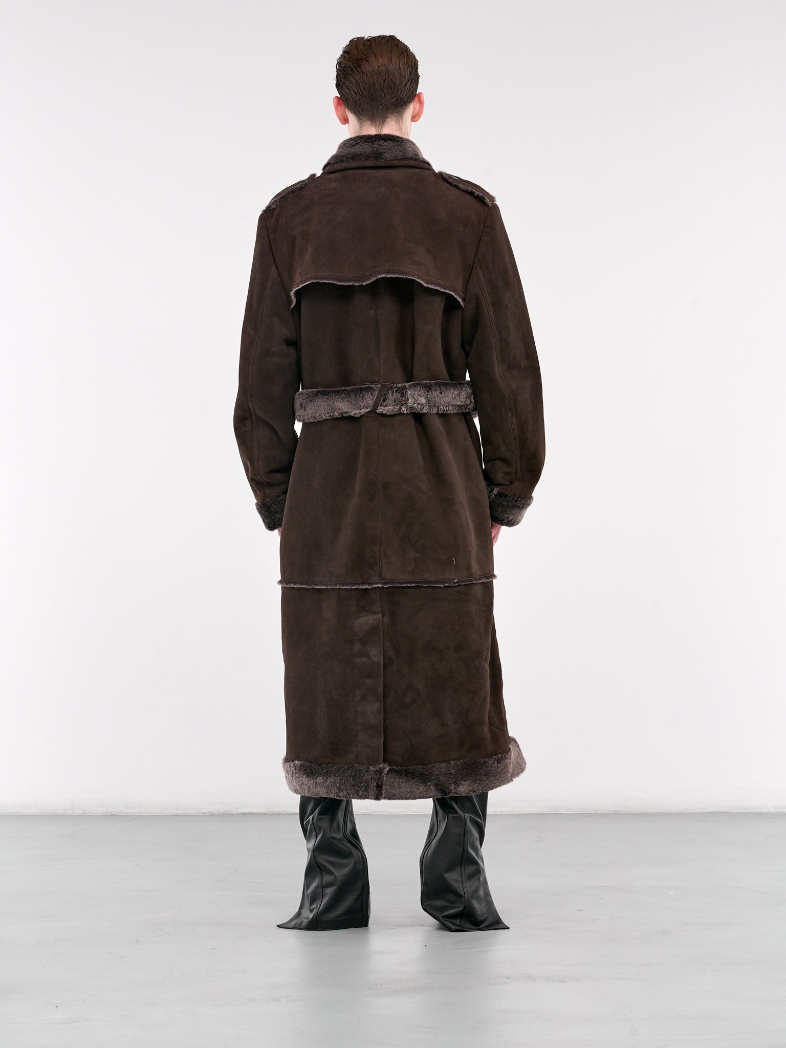 Deborah Long Shearling Coat - 3