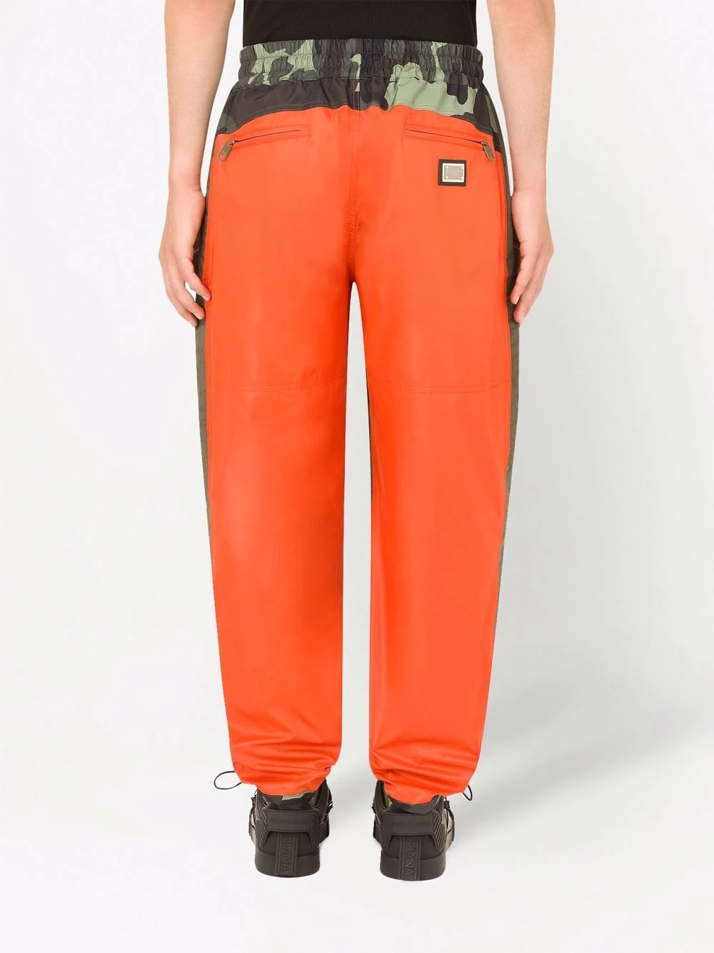 tapered color-block trousers - 4