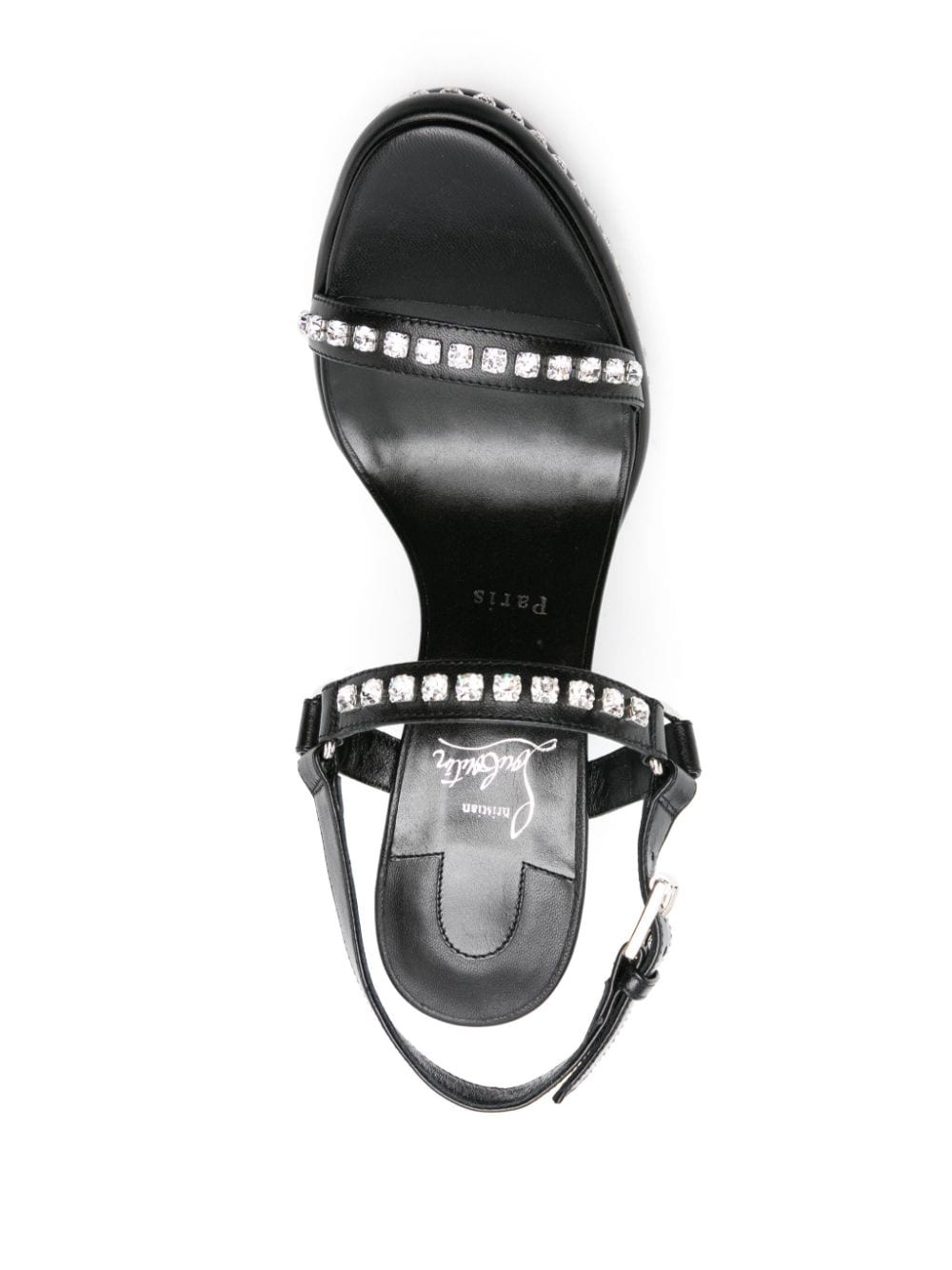 Pyrastrass 110mm wedge sandals - 4