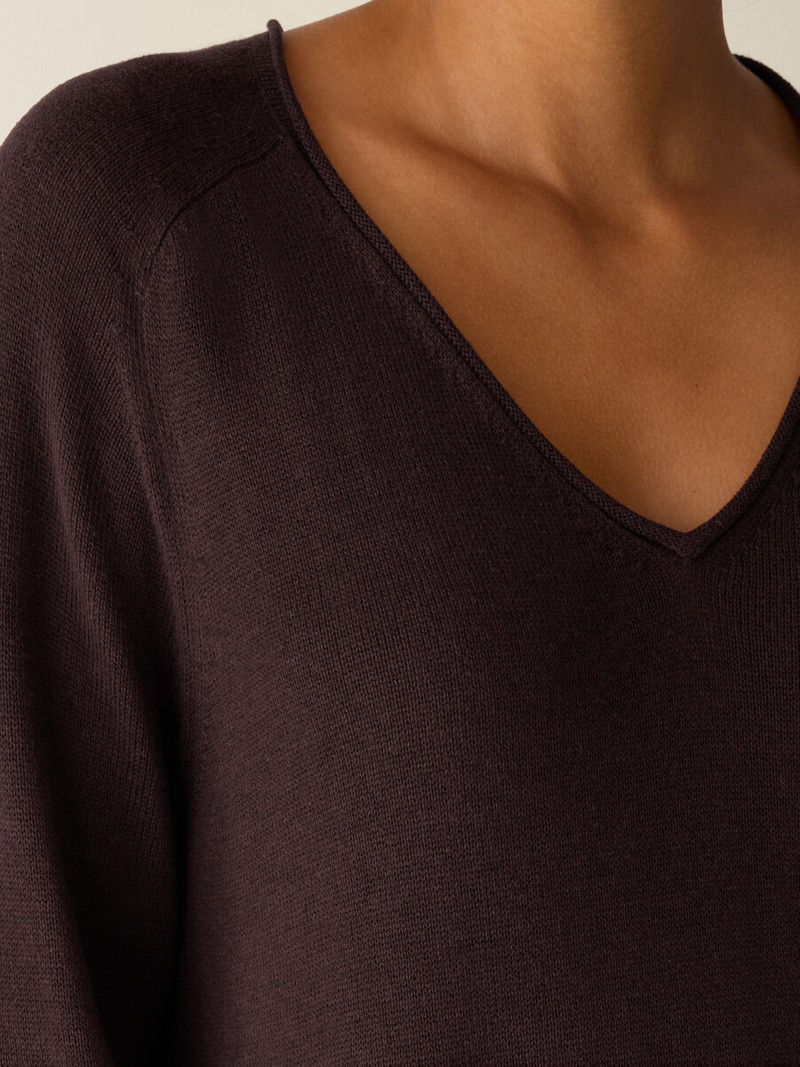 Peruvian Cotton Blend V-Neck Top 5