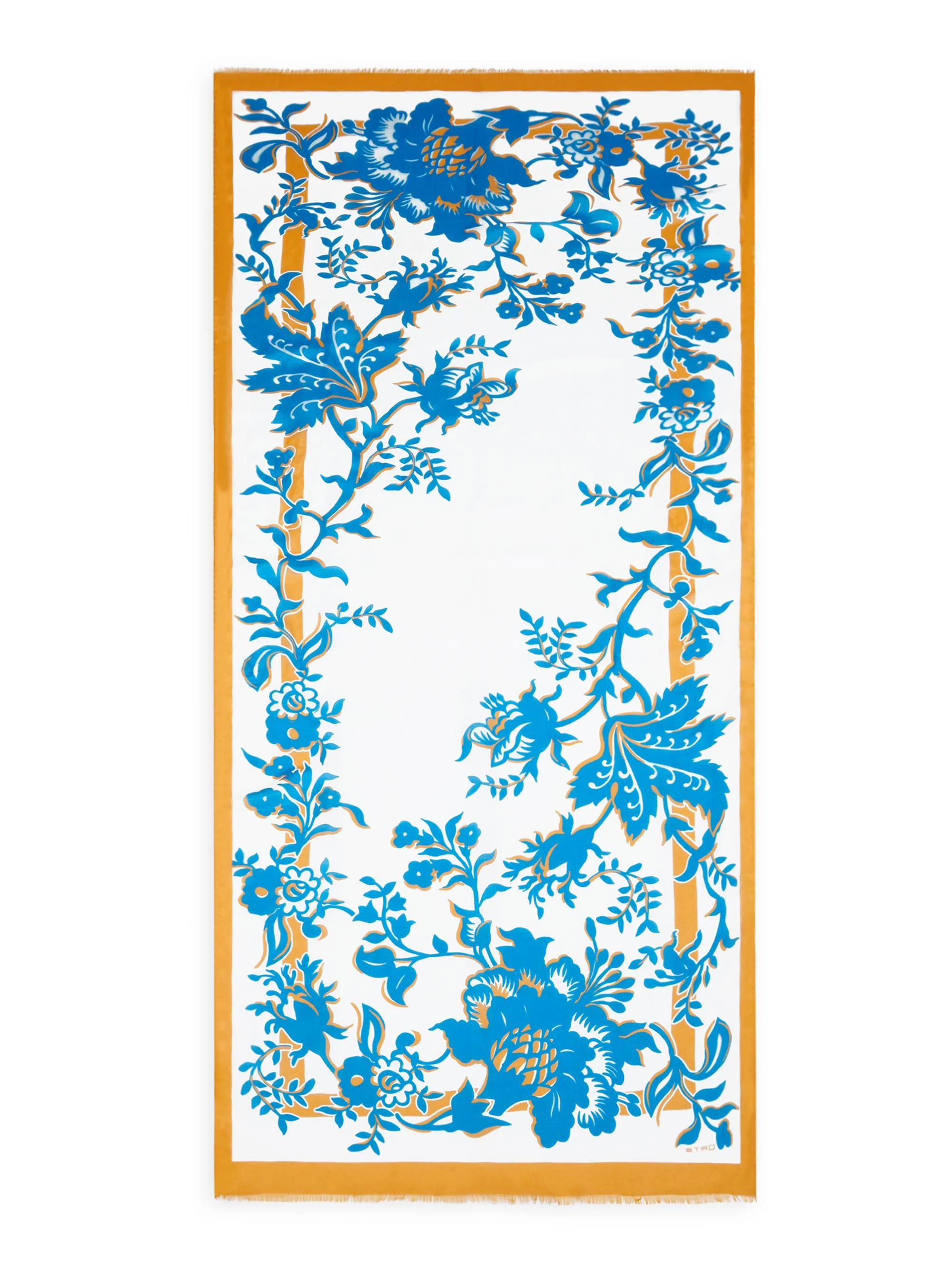 Women's Boheme Floral-Print Cotton-Silk Scarf - Bianco - 1