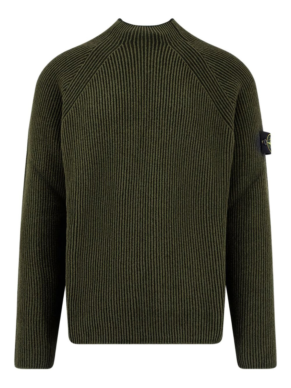 5100023 ribbed mock-neck sweater - 1