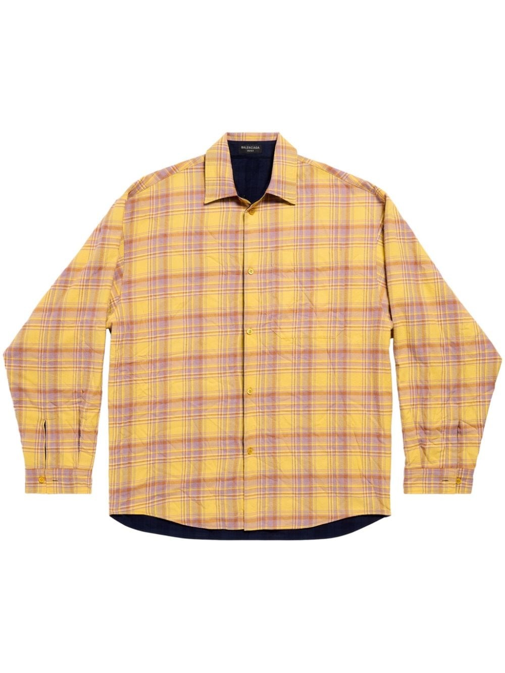 reversible checked shirt - 1