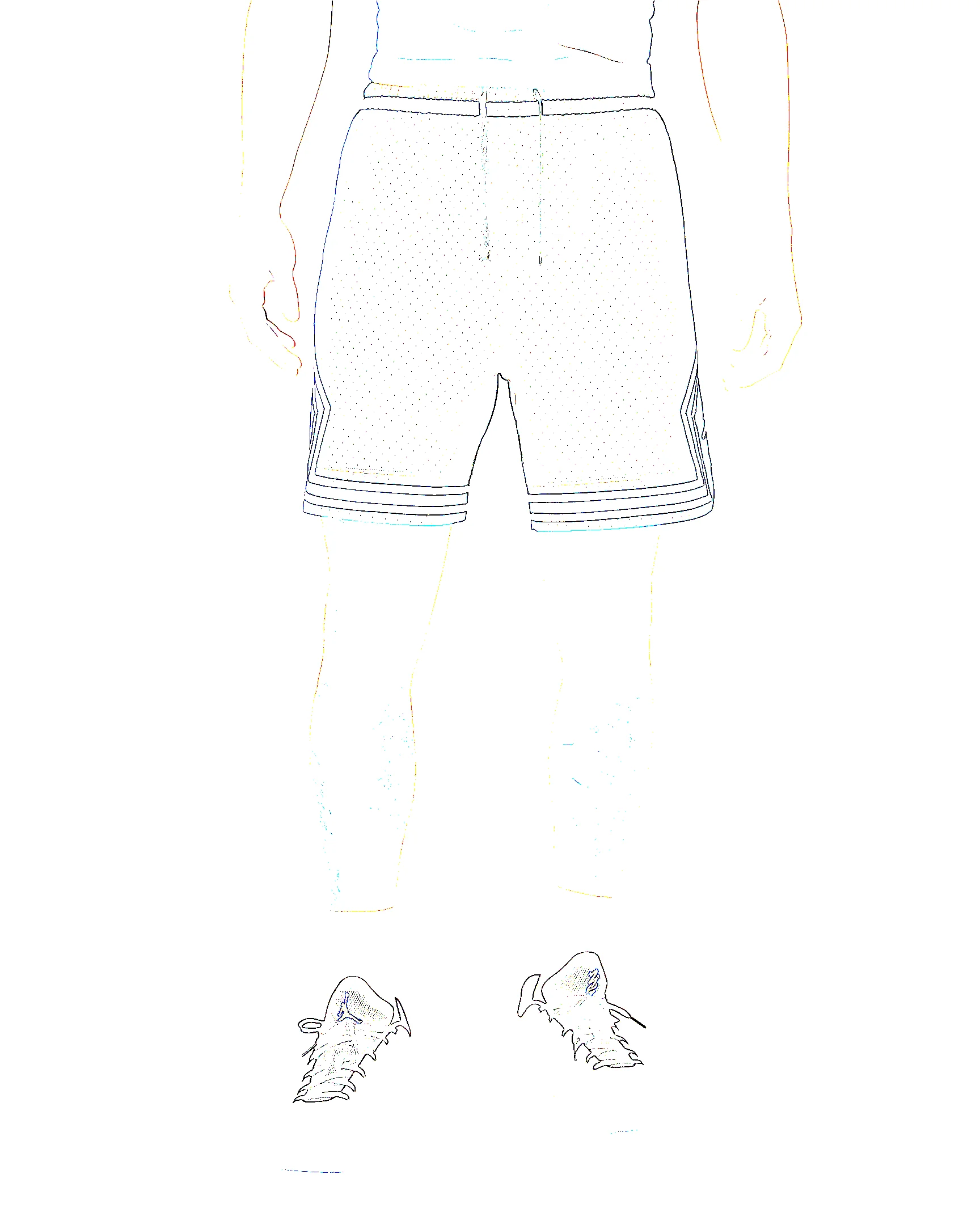 Jordan Sport Men's Dri-FIT Mesh Diamond Shorts - 1