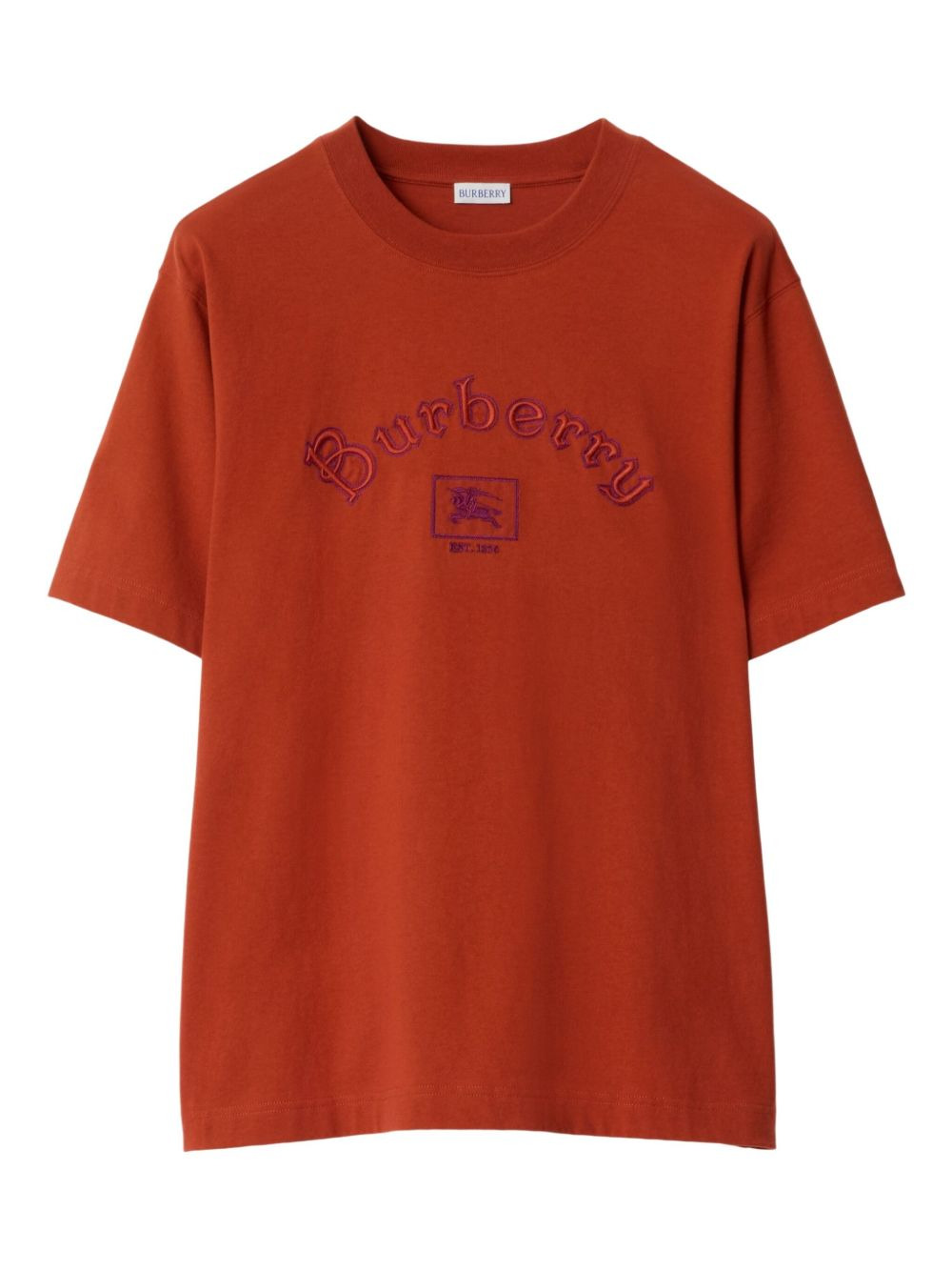 equestrian-print logo T-shirt - 1