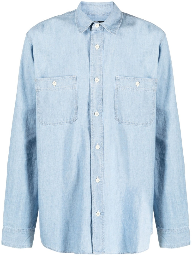 button-up chambray shirt 1