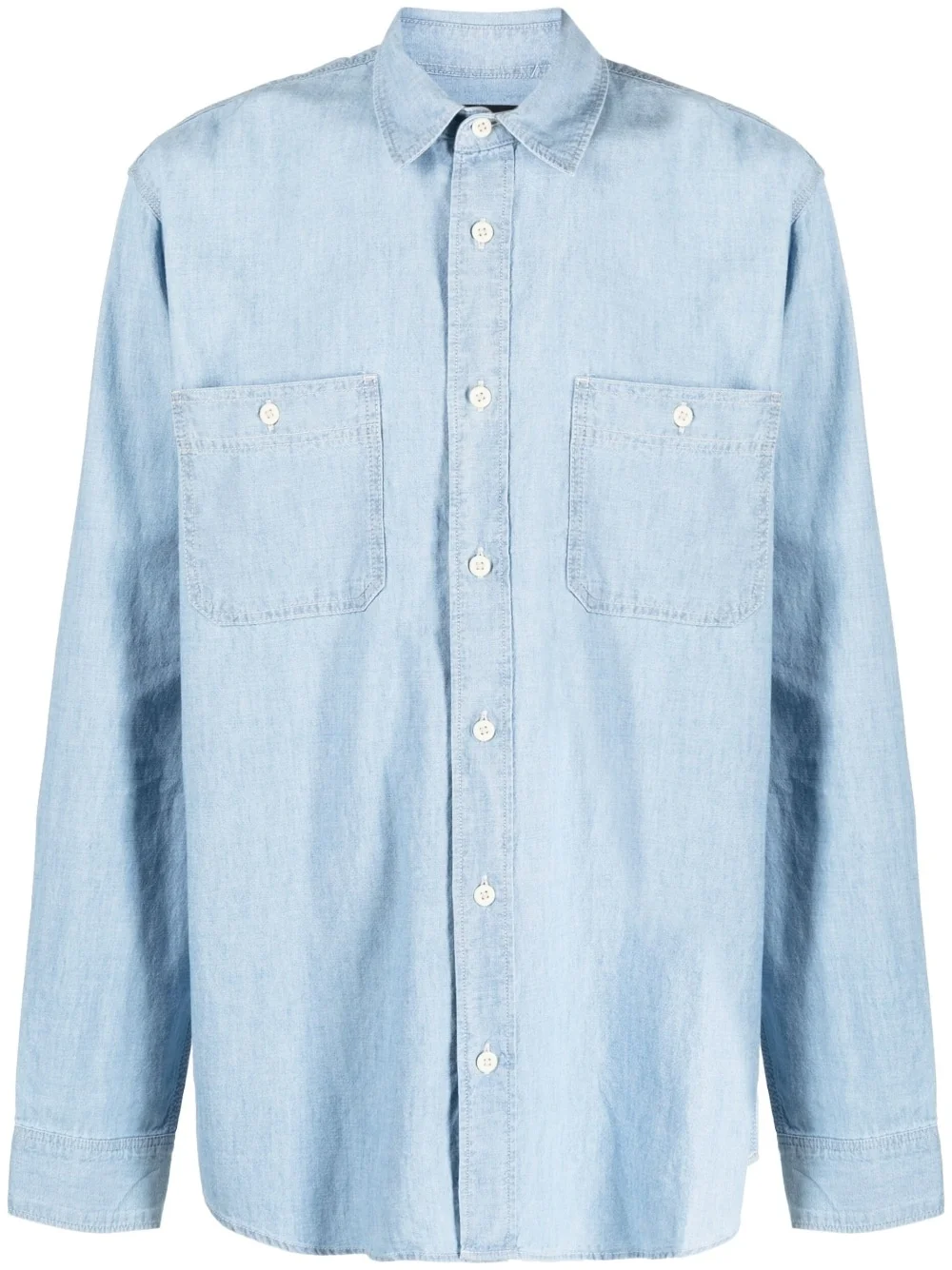 button-up chambray shirt - 1