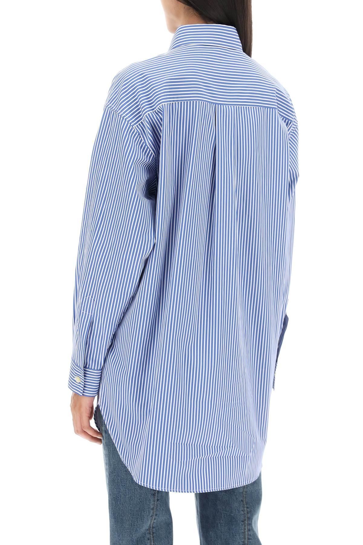 Striped poplin shirt - 4