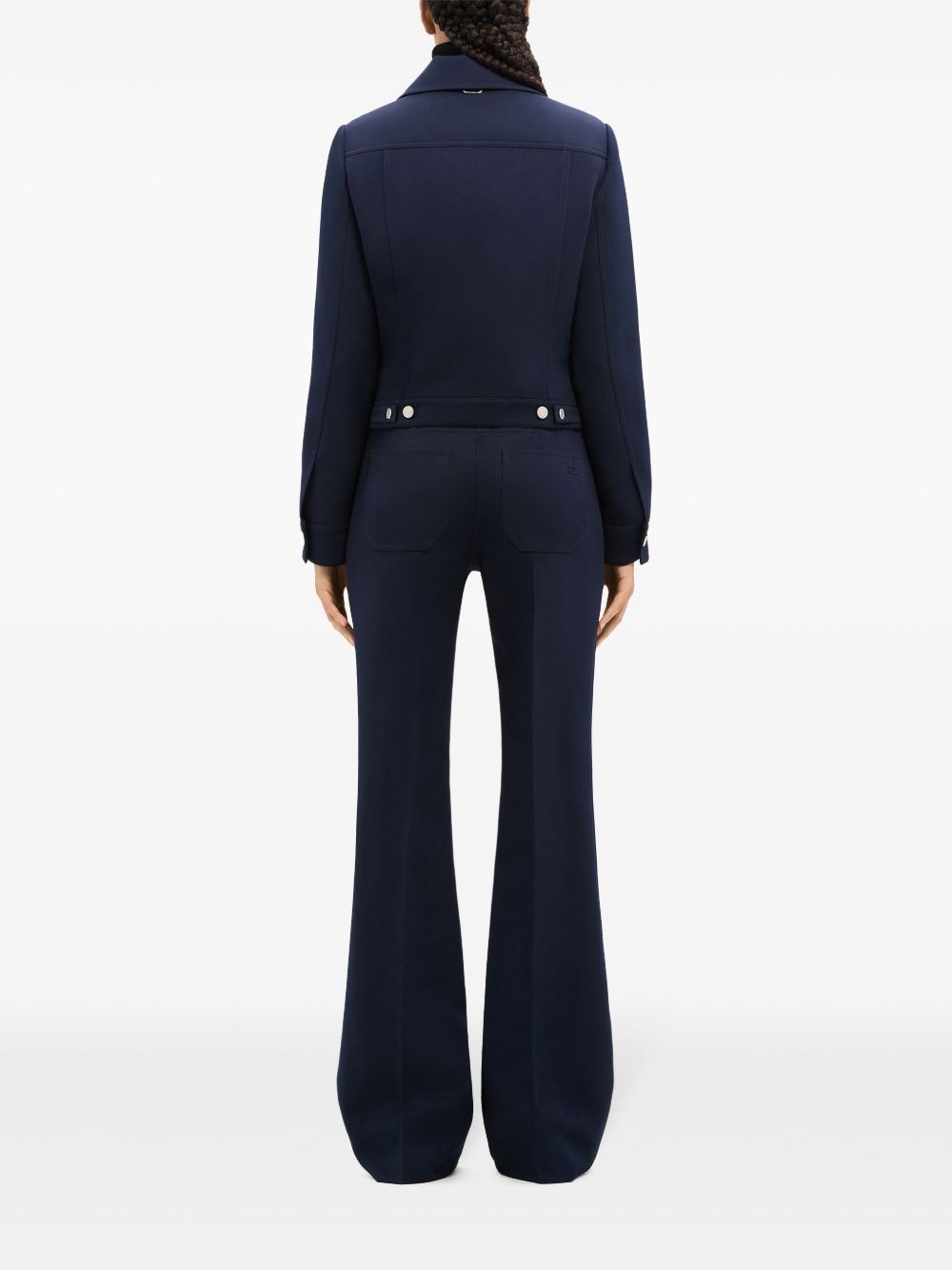 70's twill bootcut trousers - 4