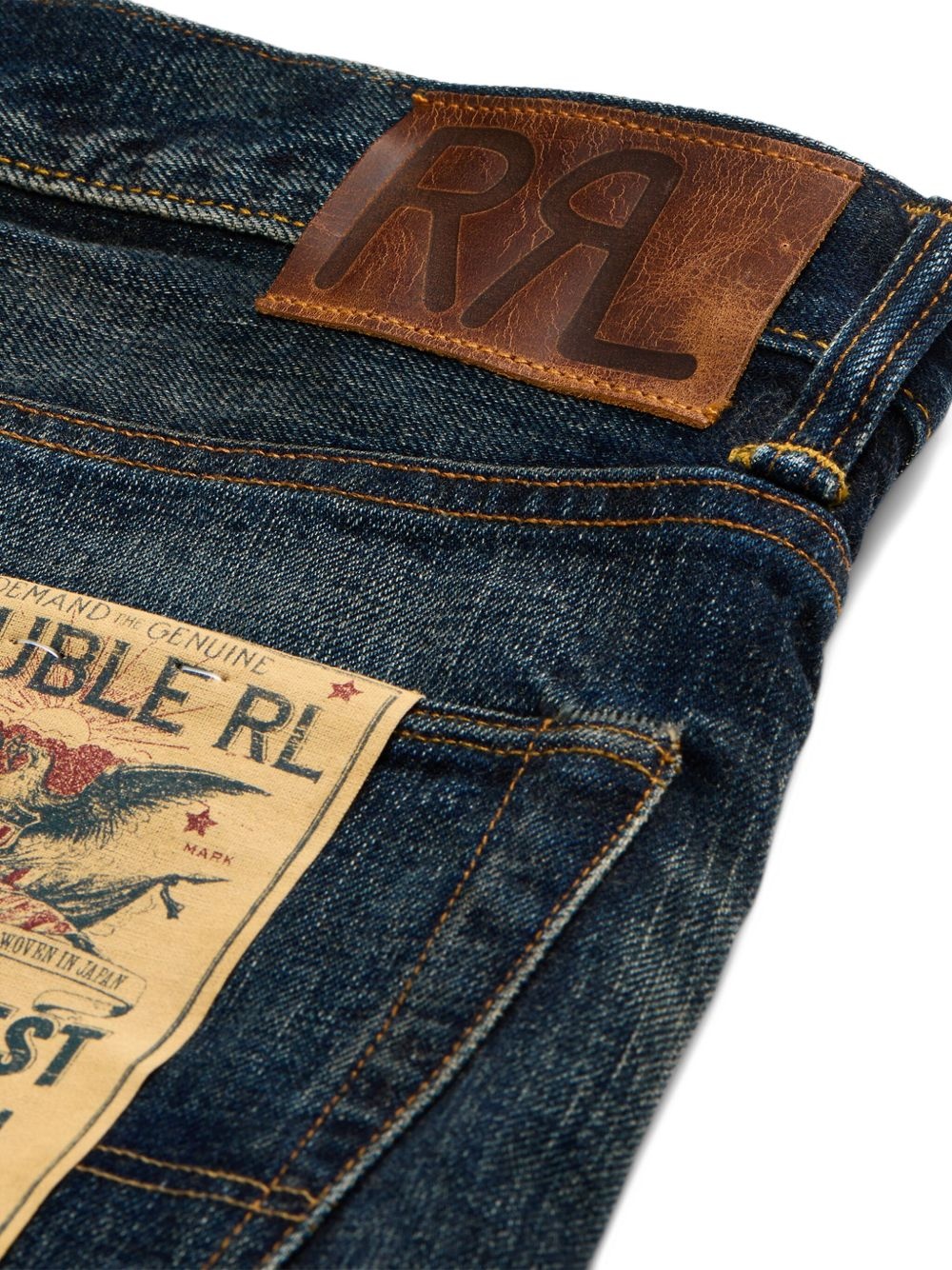 distressed straight-leg jeans - 5