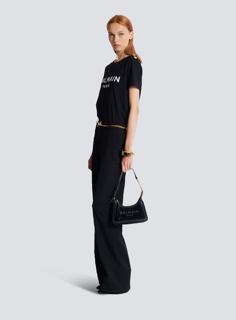 Balmain Suede B-Army Shoulder bag outlook