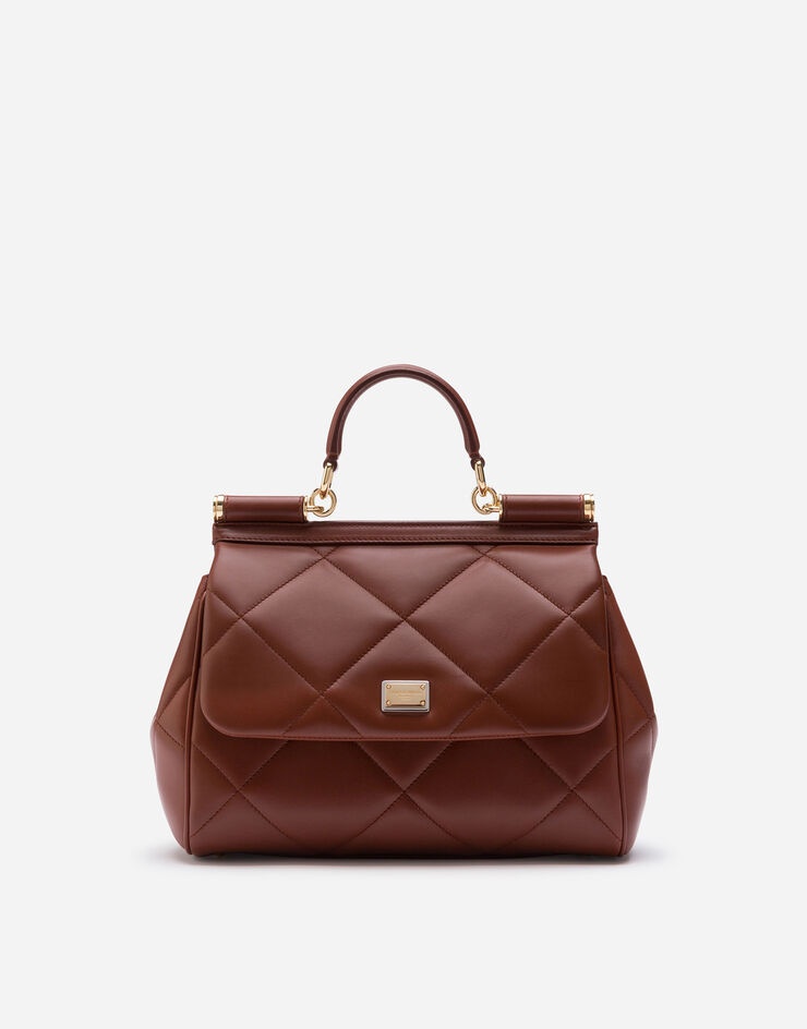 Medium Sicily bag in aria matelassé calfskin - 1