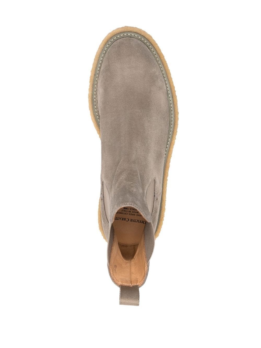 elasticated-panel suede boots - 4