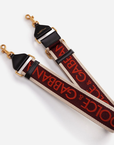 Dolce & Gabbana Branded fabric and leather strap outlook
