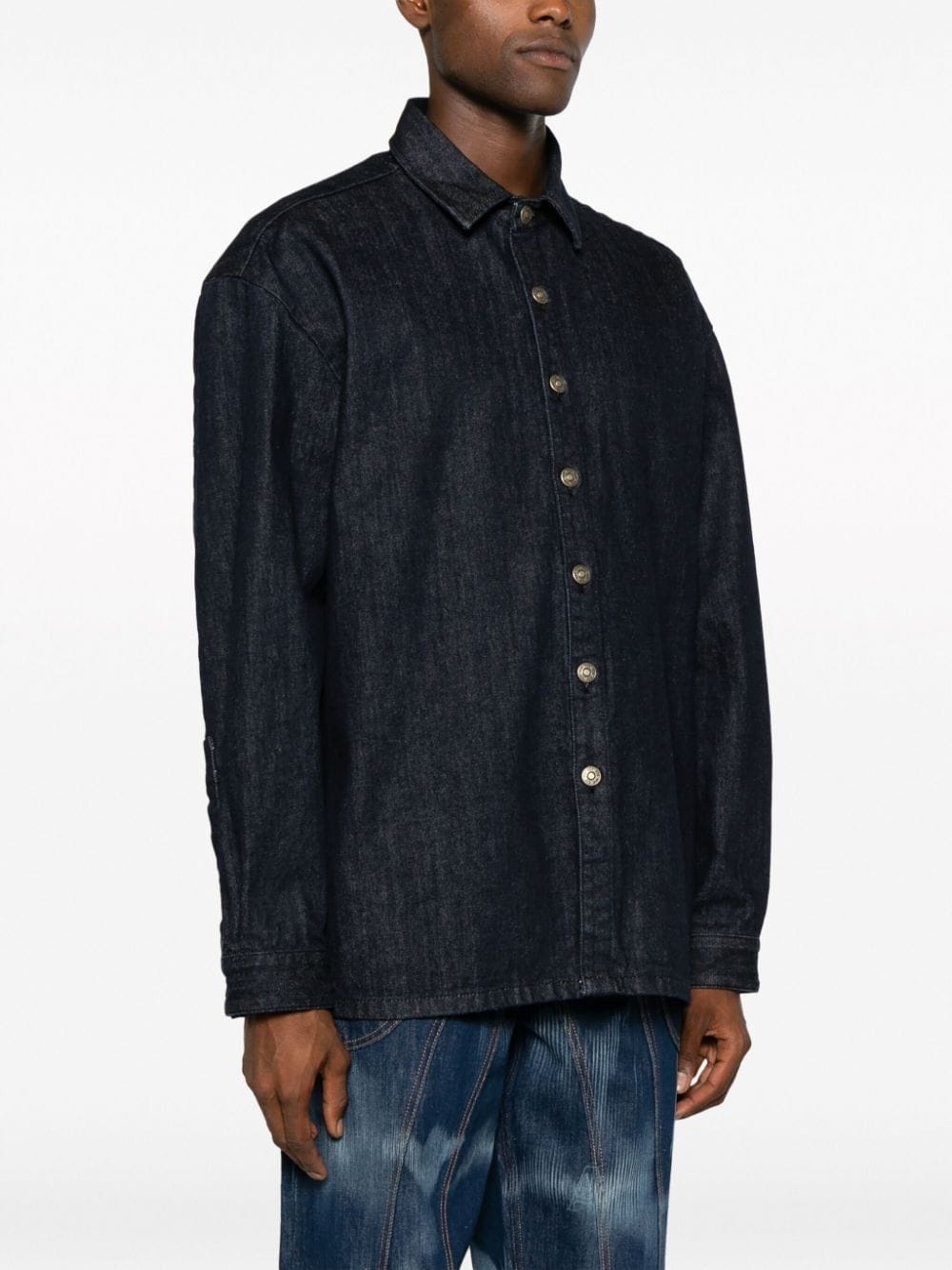long-sleeve denim shirt - 3