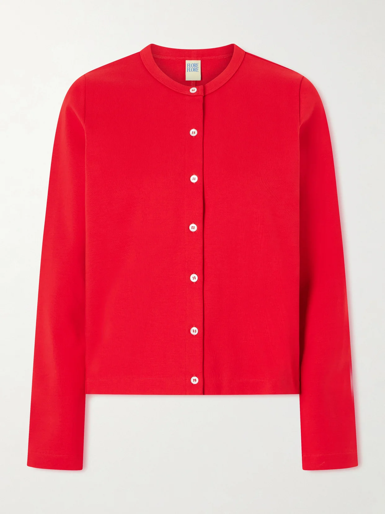 Poppy Organic Cotton-jersey Cardigan - 1